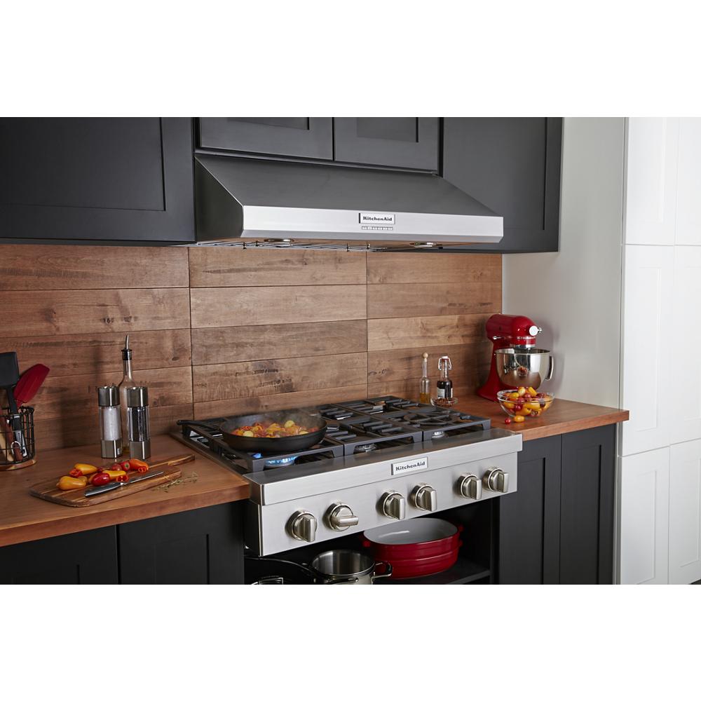 KitchenAid 30 in 585 CFM Ducted Stainless Steel Under Cabinet Range Hoods Undercabinet Mount
