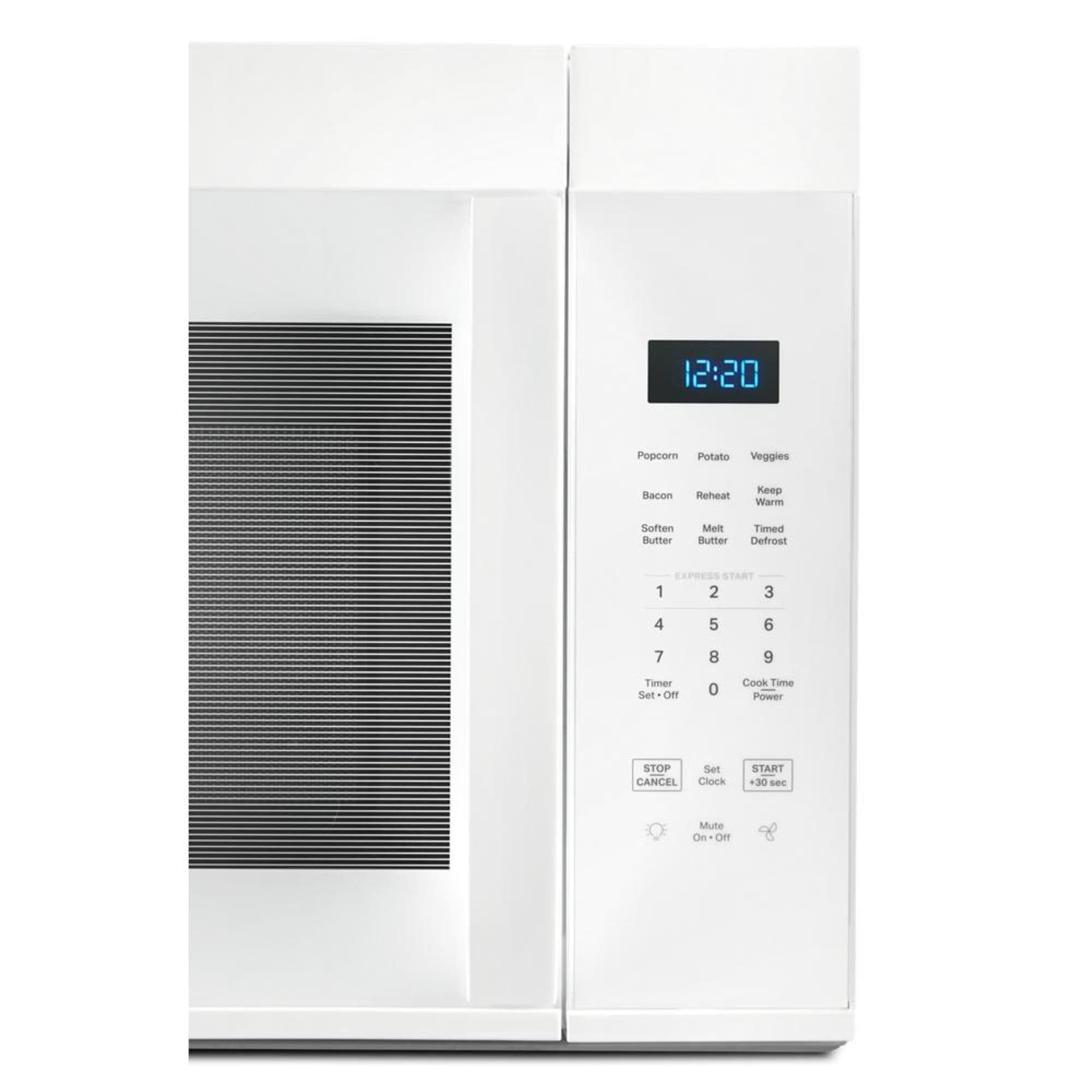 Whirlpool 1 7 cu ft 1000 Watt 29 87 in Over the Range Microwave White