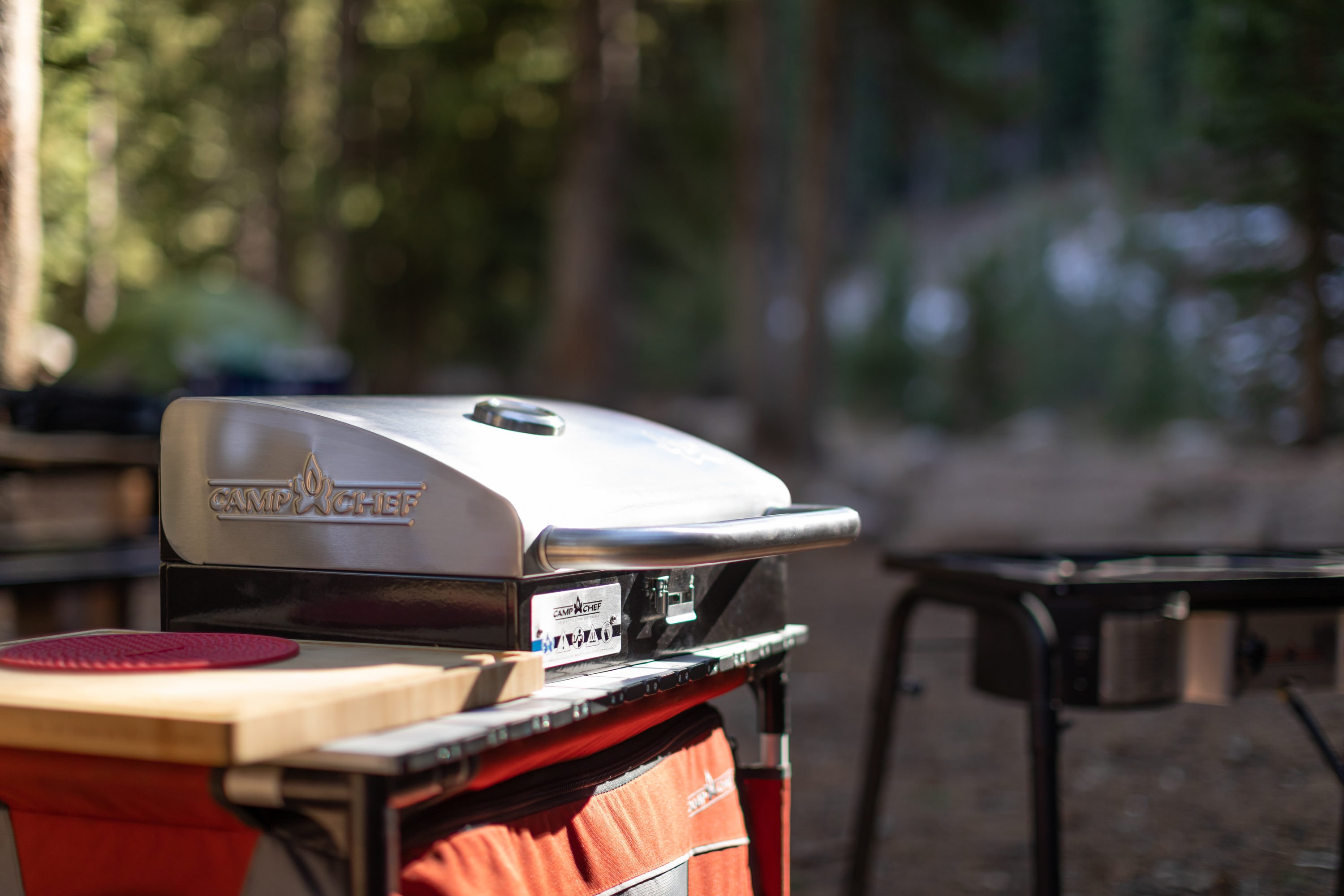 Camp Chef Deluxe Stainless Single 14-in Burner Steel Attachable grill box