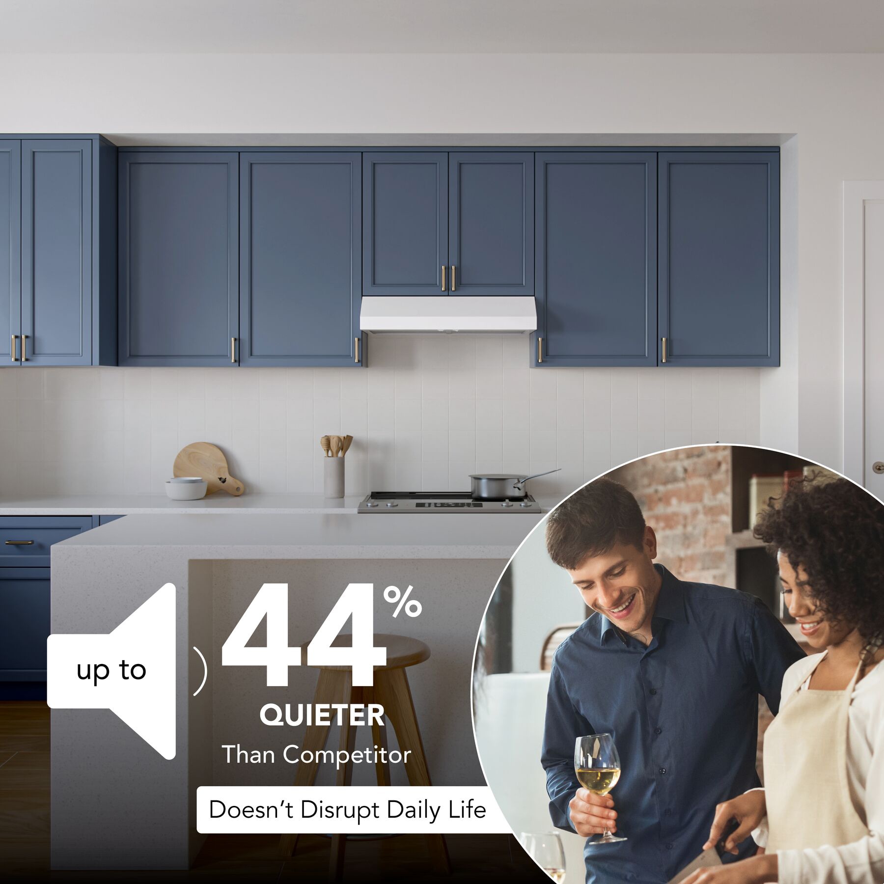 Broan 30 in 350 CFM Convertible White Under Cabinet Range Hood