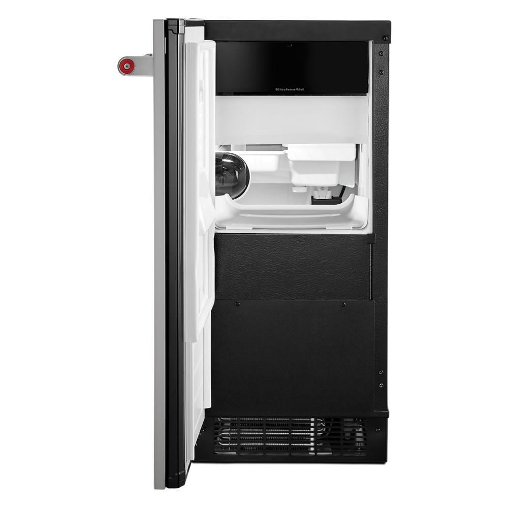 KitchenAid 22 8 lb Reversible Door Built In Ice Maker Panel Ready