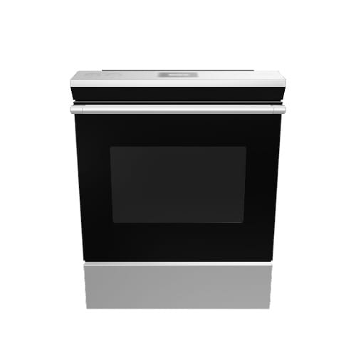 Cafe Modern Glass 30-in 5 Burners 5.7-cu ft 5.3-cu ft Convection Oven Slide-in Single Induction Range (Platinum Glass)