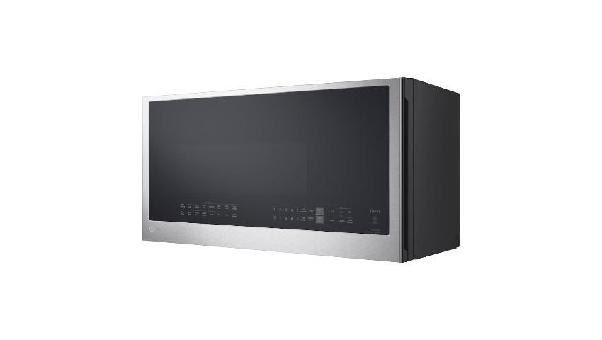 LG 1 7 cu ft 1650 Watt Smart Over the Range Convection Microwave with Sensor Cooking Printproof Stainless Steel