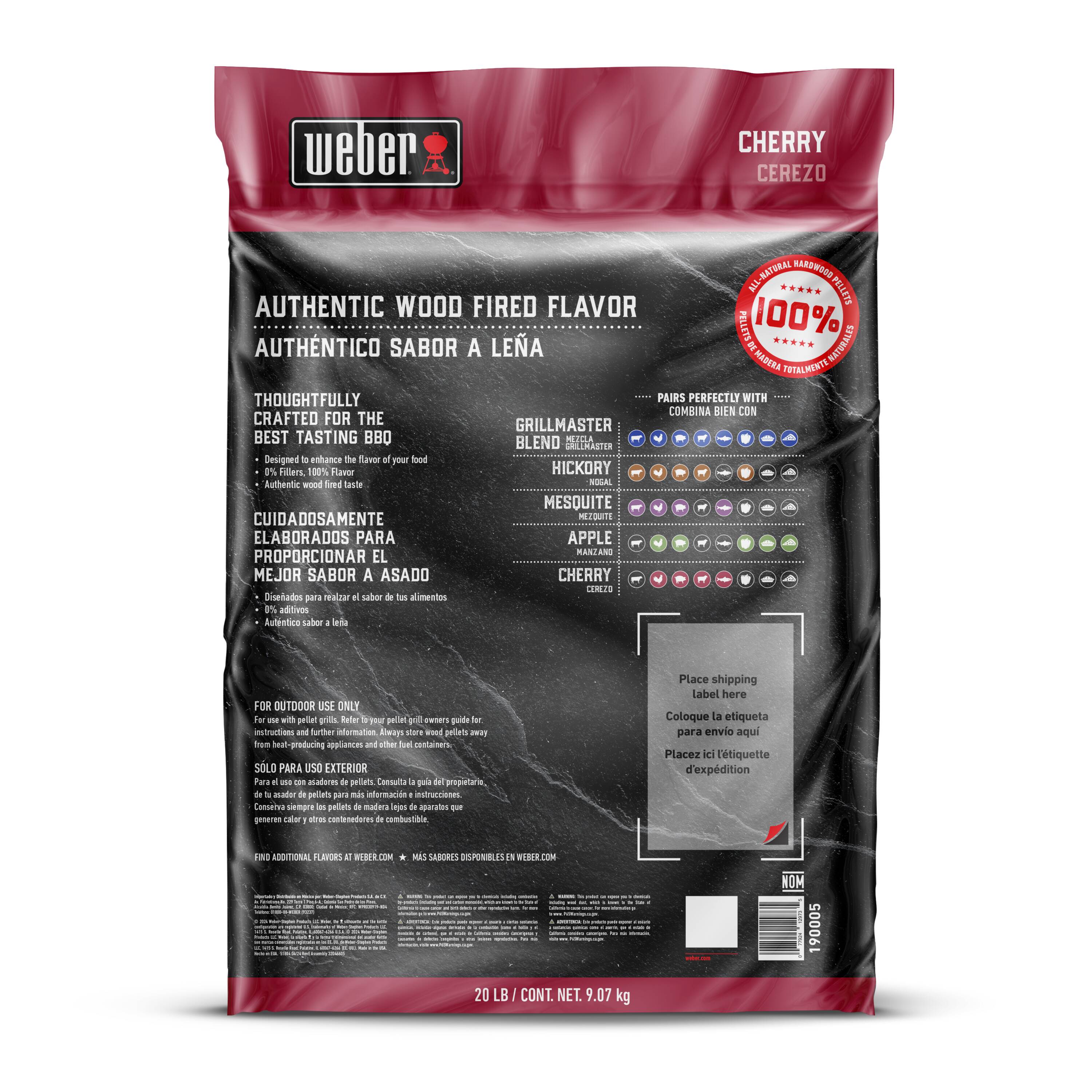 Weber Cherry 20-lb Wood Pellets
