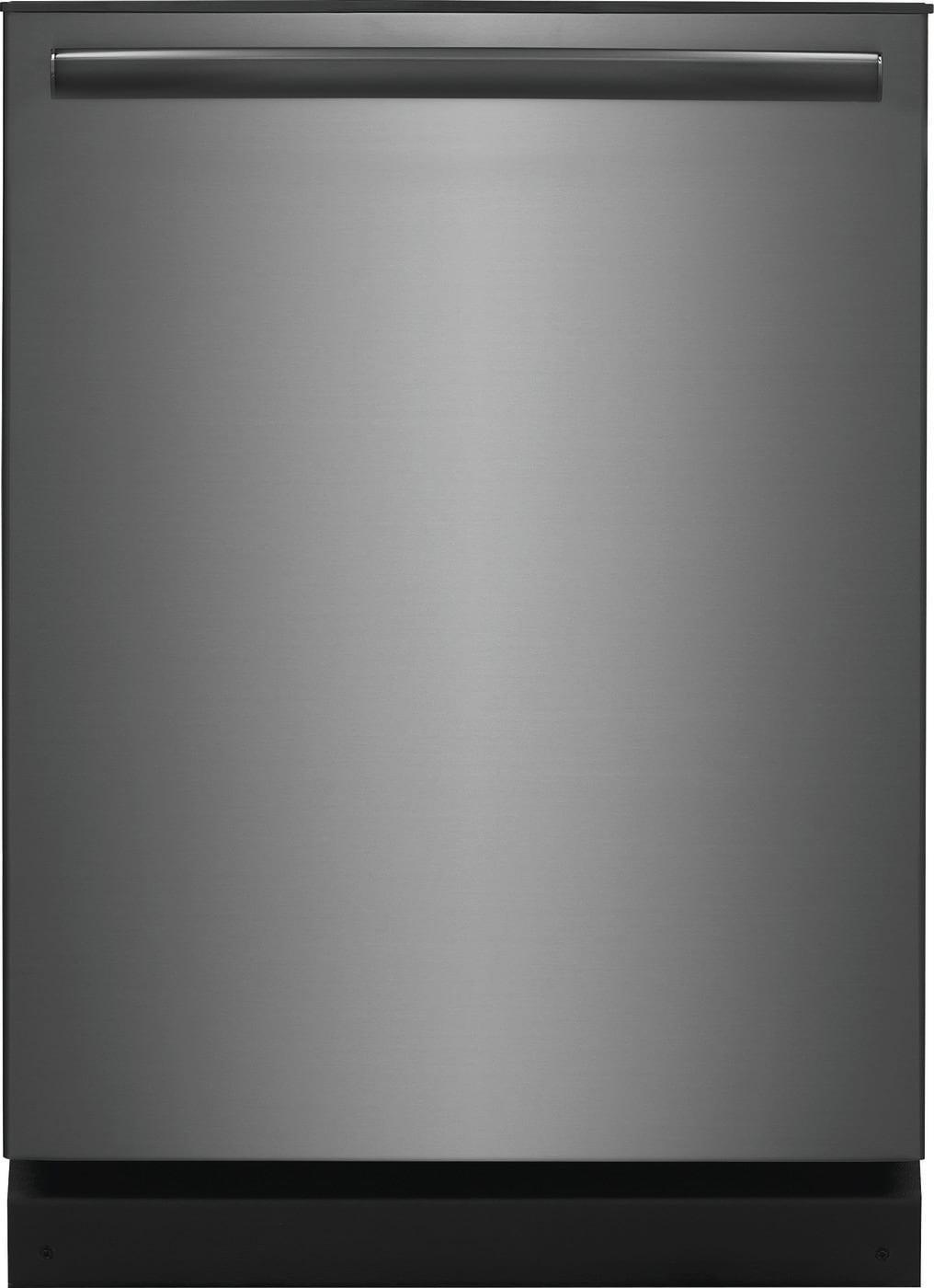 Frigidaire Top Control 24 in Built In Dishwasher Smudge proof Black Stainless Steel ENERGY STAR 52 dBA