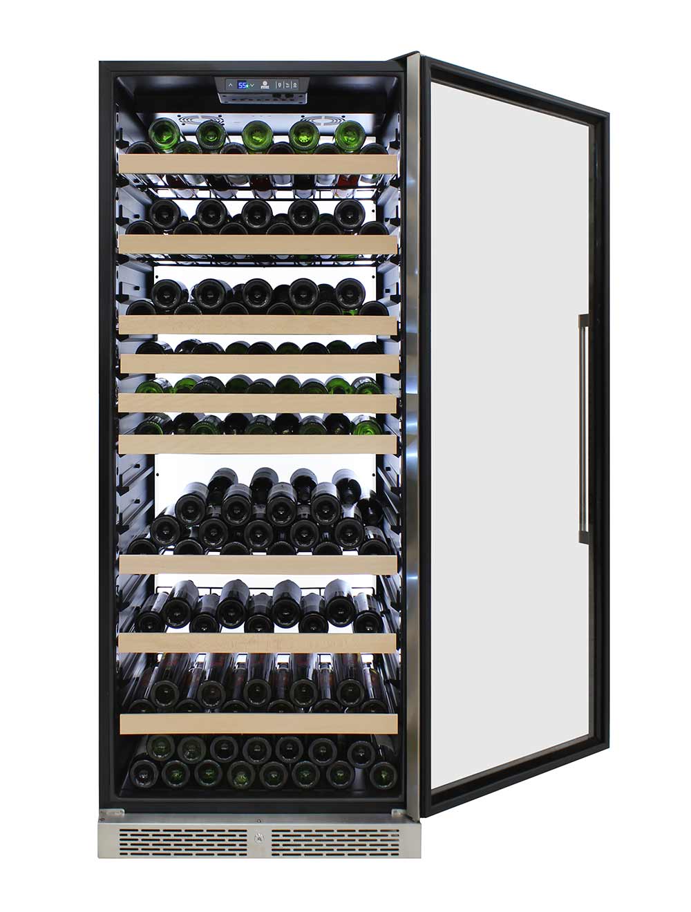Vinotemp 29.5-in W 173 -Bottles Stainless Steel Built-in/Freestanding Indoor Wine Cooler