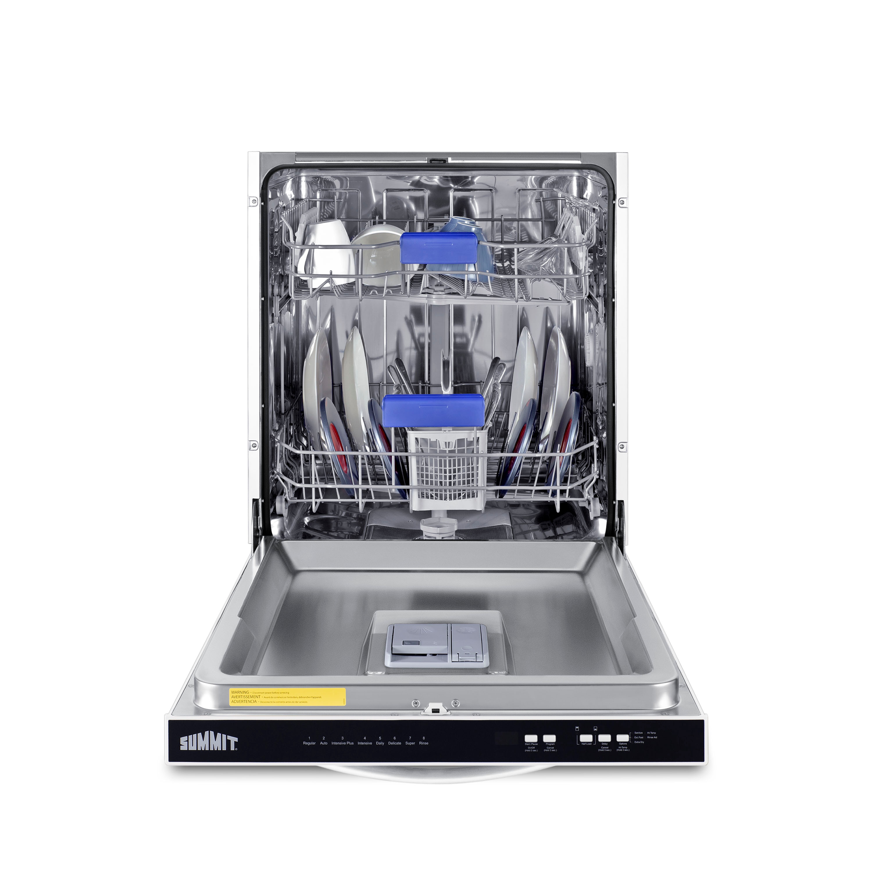 Summit Appliance Top Control 24 in Built In Dishwasher Stainless Steel ENERGY STAR 47 dBA