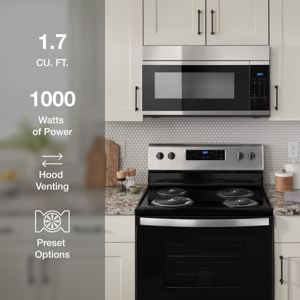 1 7 cu ft Over the Range Microwave Hood Combination Stainless Steel