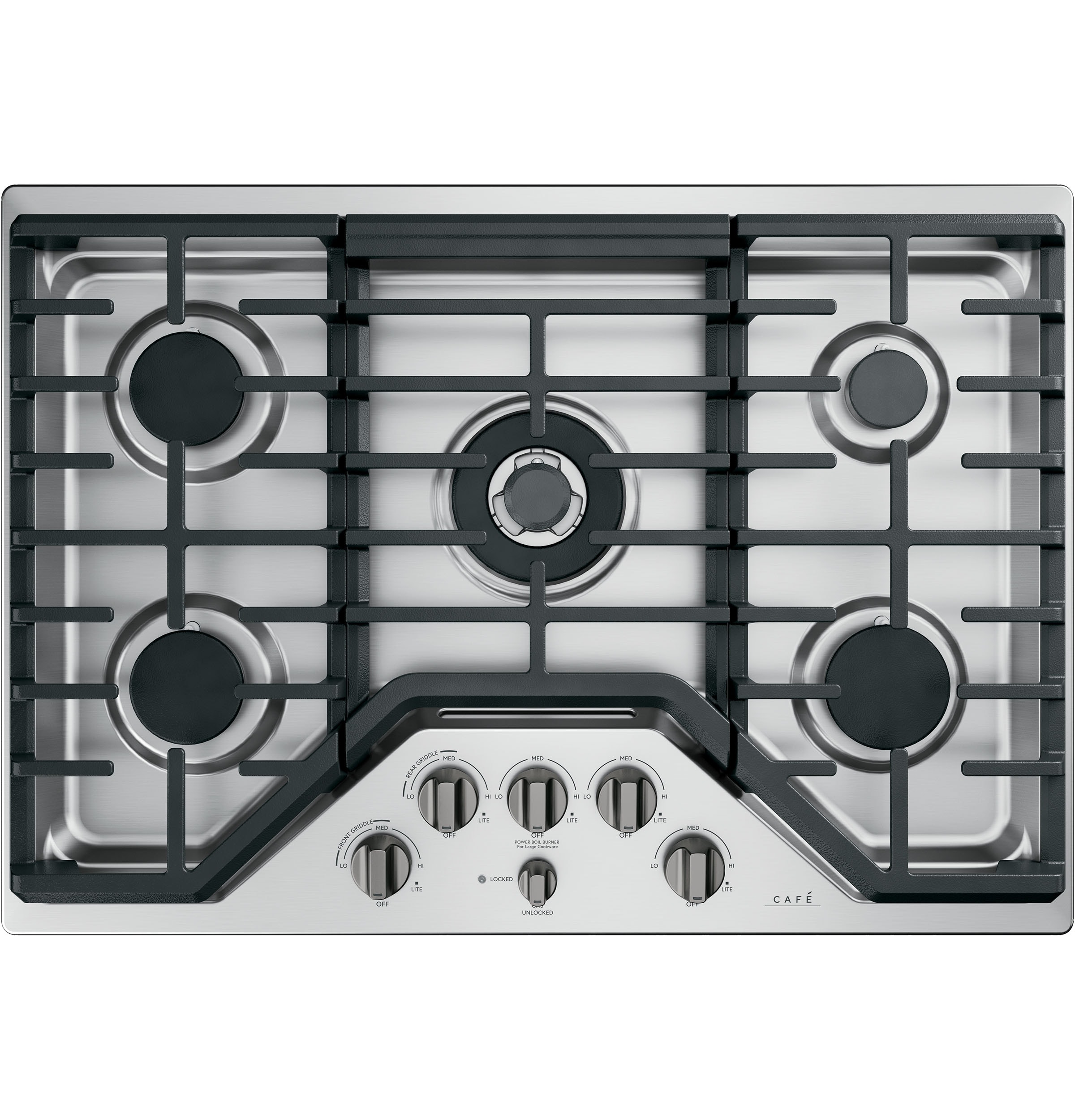 Cafe 30-in Gas cooktop Knob kit ( Brushed Black )