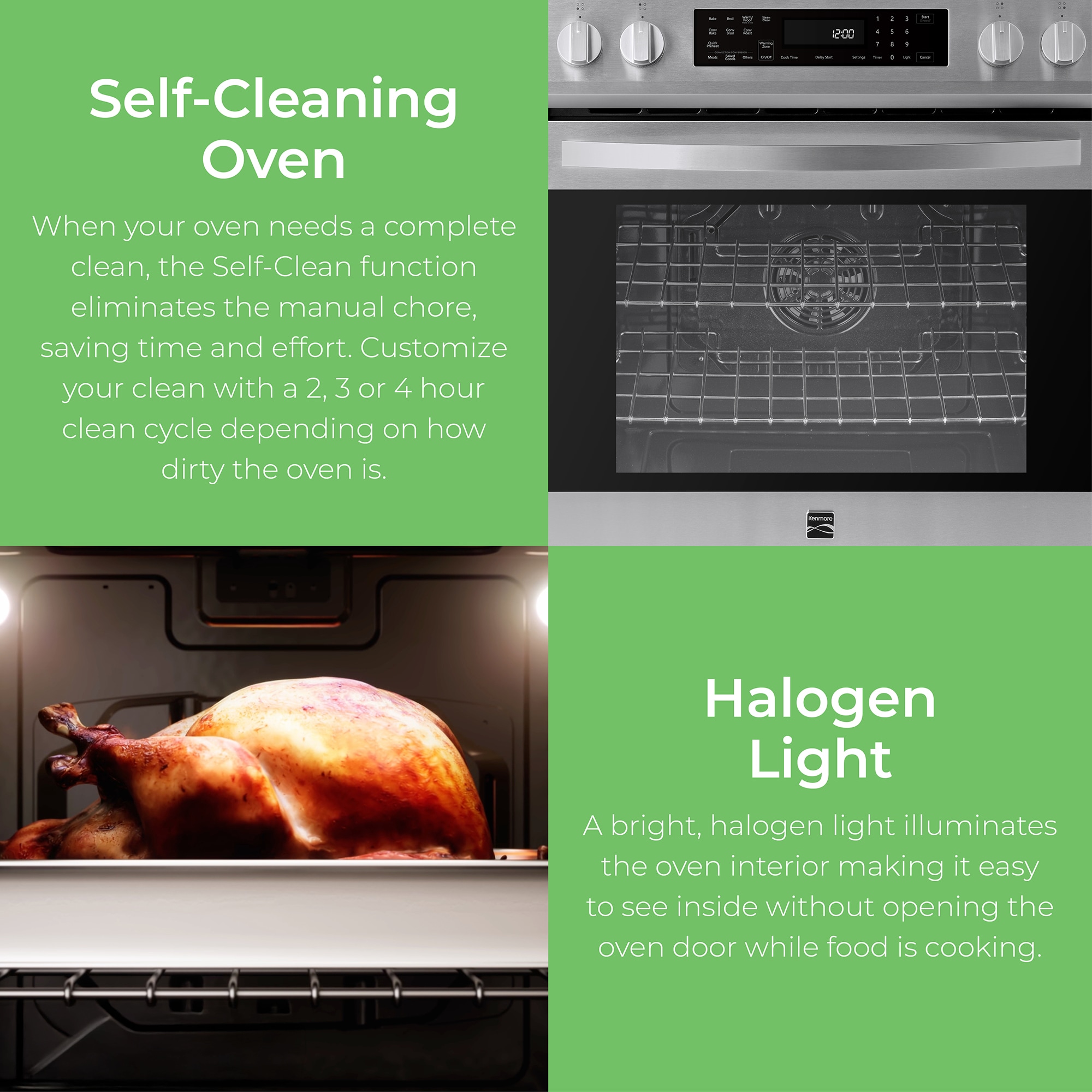 Kenmore 30-in 4 burners 5.6-cu ft 5.6-cu ft / Air Fry Convection Oven Freestanding Single Induction Range ( Stainless Steel )