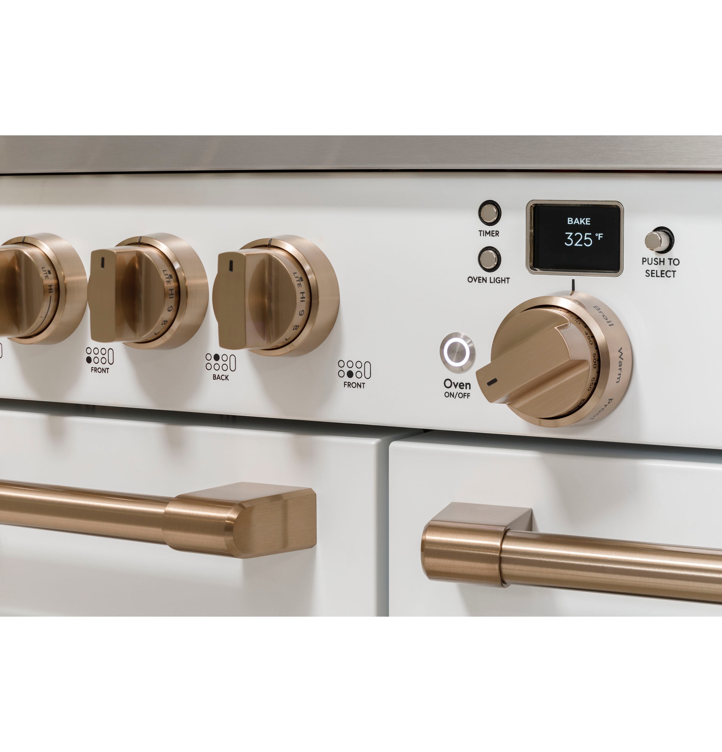 Cafe 48-in Gas range Handle and knob kit ( Brushed Bronze )