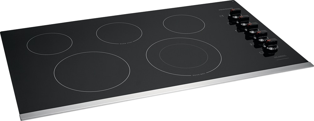 Frigidaire 36-in 5 burners Smooth Surface (Radiant) Stainless steel Electric Cooktop