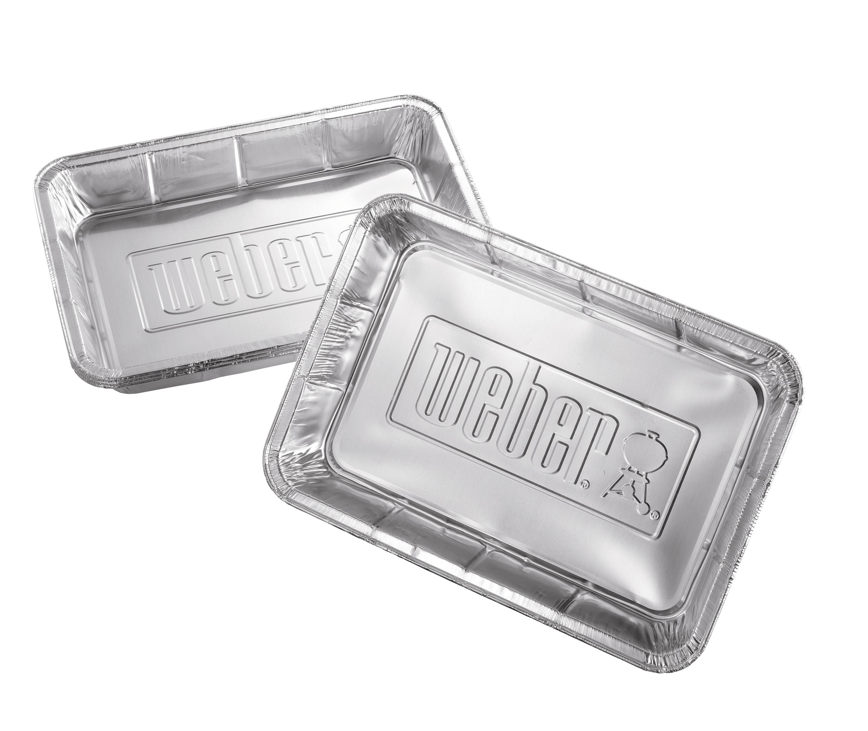 Weber 10 -Pack 13.125-in x 9.125-in W Disposable Aluminum foil Grill Drip pan