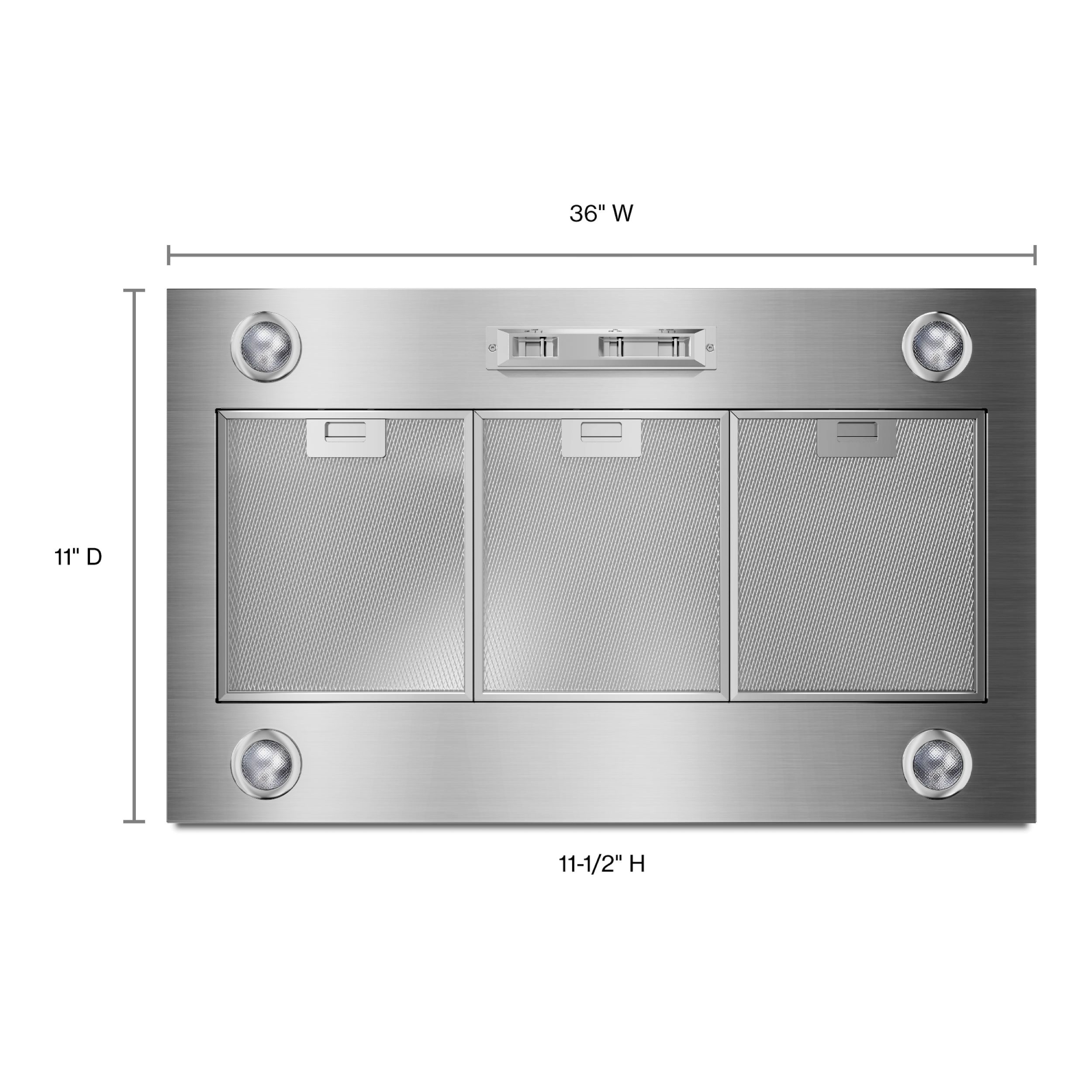36 in Ducted Stainless Steel Undercabinet Range Hood Common 36 in Actual 36 in