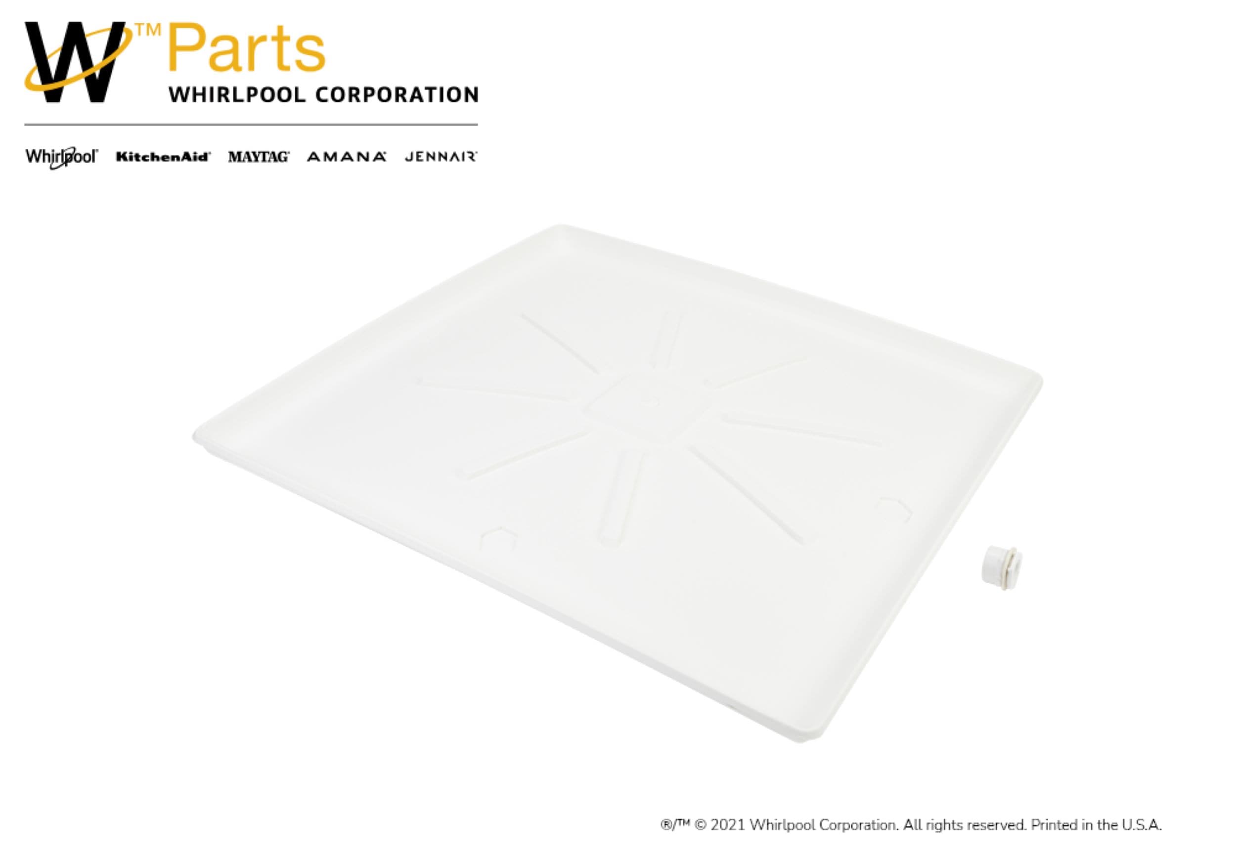 Whirlpool Washing Machine Drain Pan White