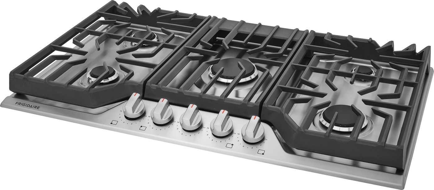 Frigidaire 36-in 5 burners Stainless steel Gas Cooktop