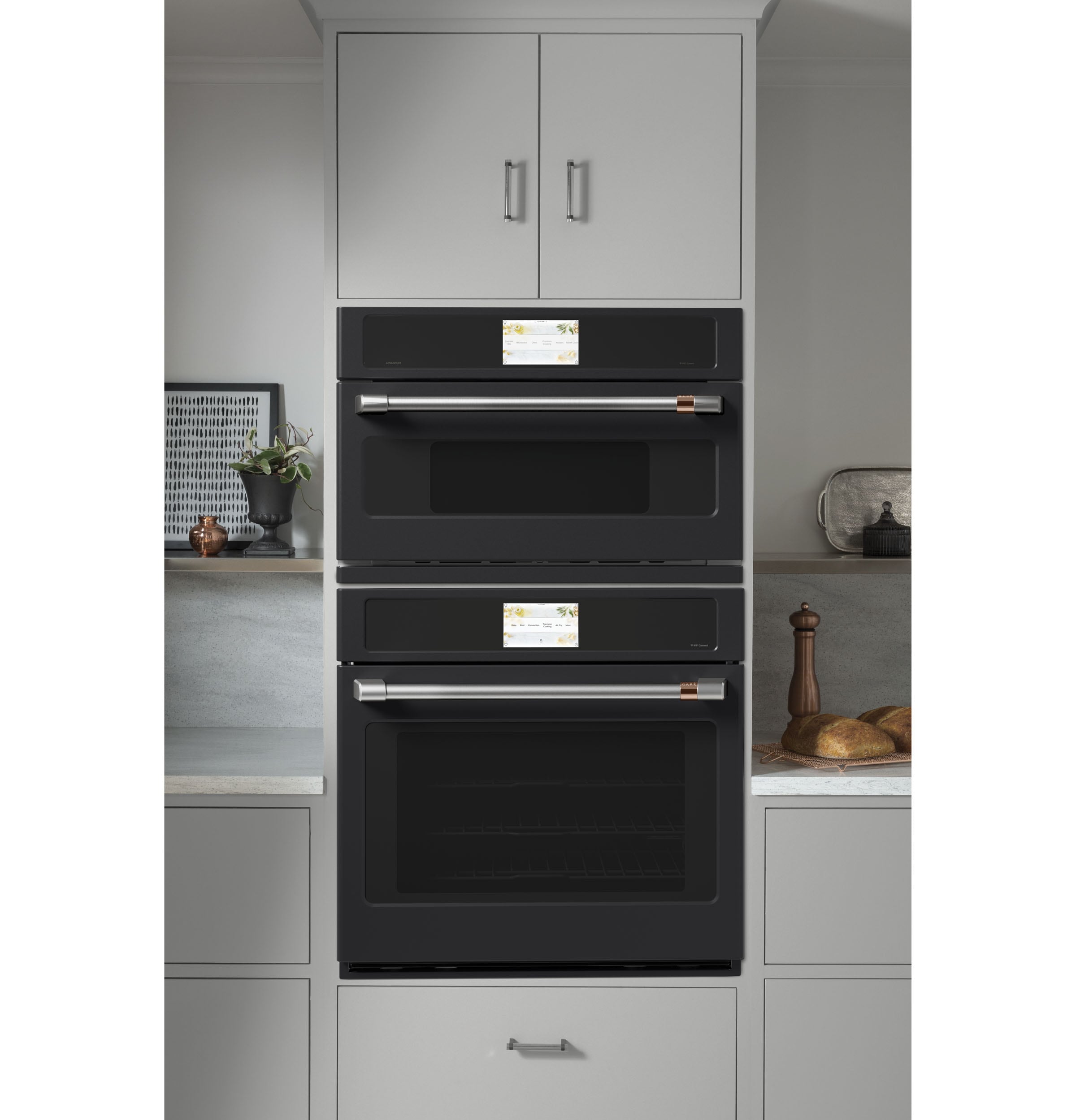 Cafe 27-in Wall oven handle ( Brushed Stainless )