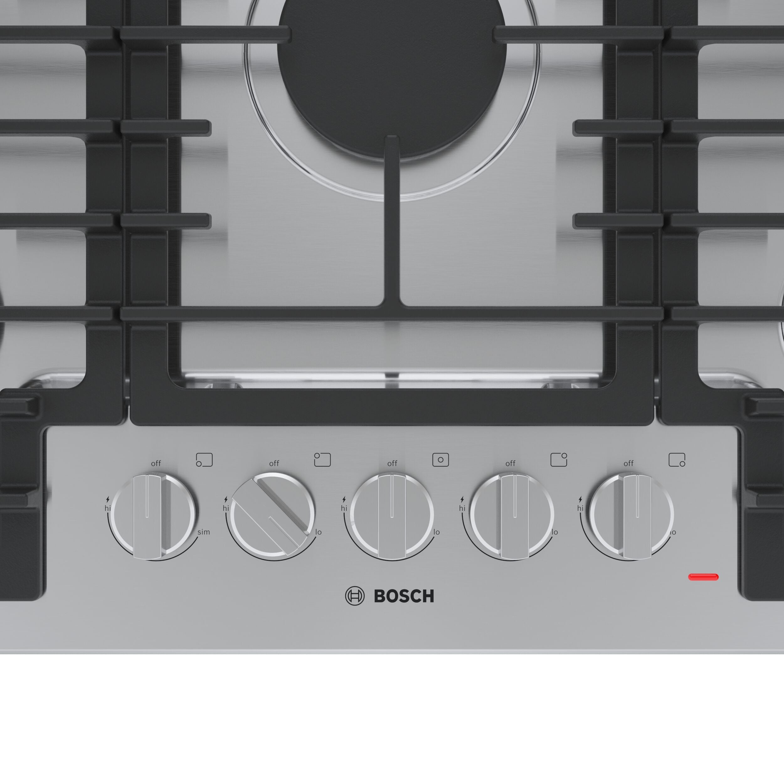 Bosch 800 Series 30-in 5 burners Stainless steel Gas Cooktop