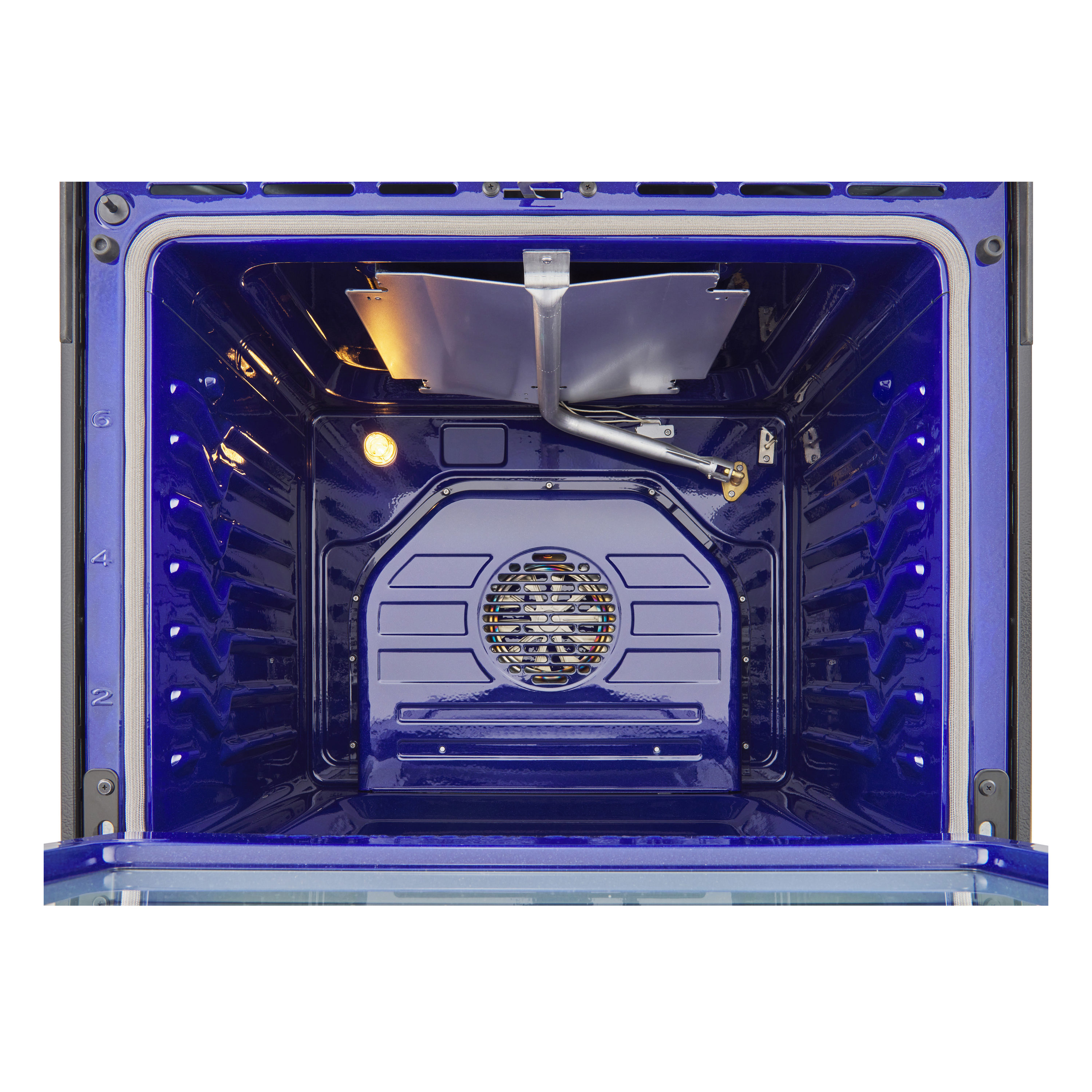 LG InstaView with Air Fry 30-in 5 burners 6.3-cu ft Air Fry Convection Oven Slide-In Natural Gas Range ( PrintProof Black Stainless Steel )