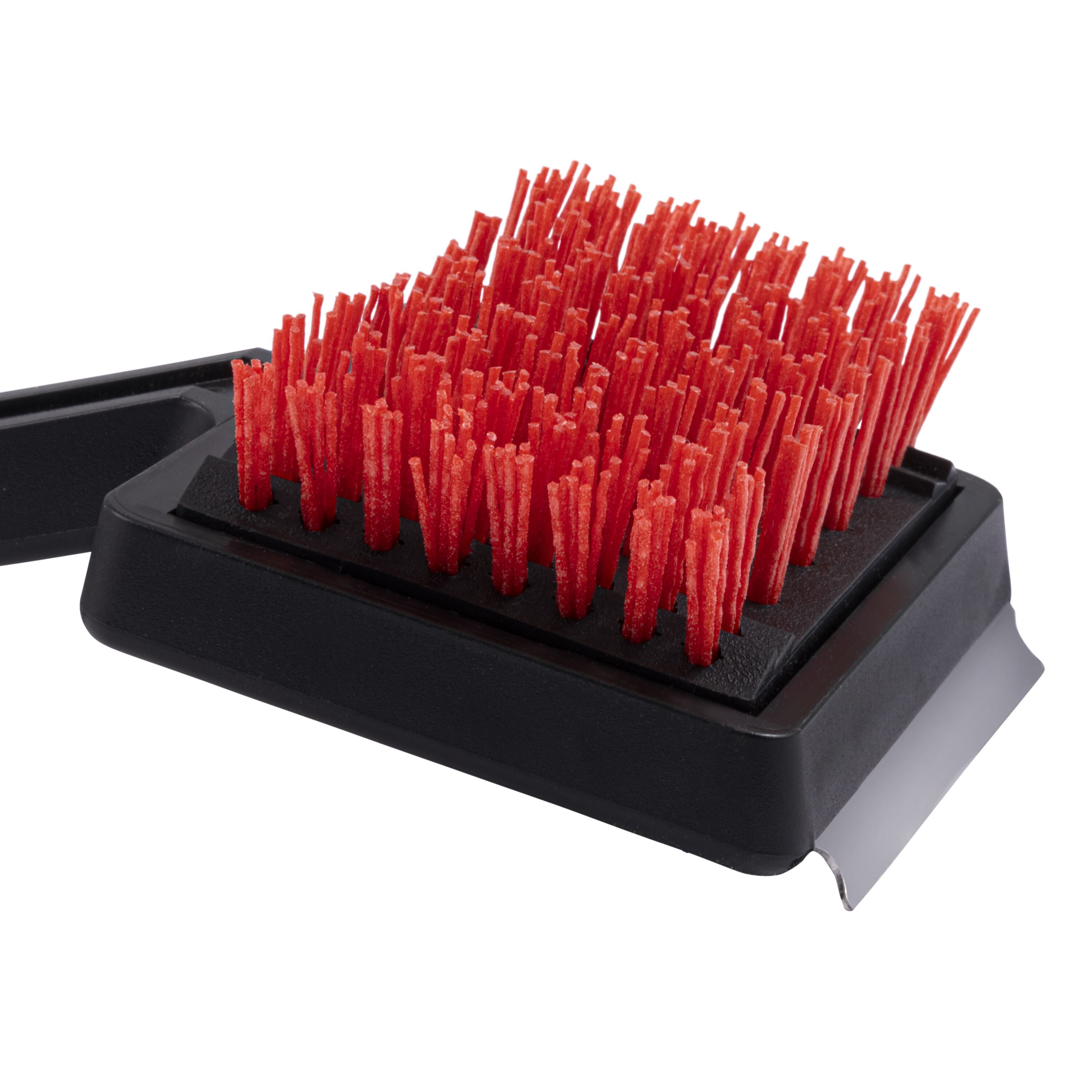 Charbroil Safer Nylon Grill brush with 7.4-in Plastic Handle with Scraper Blade