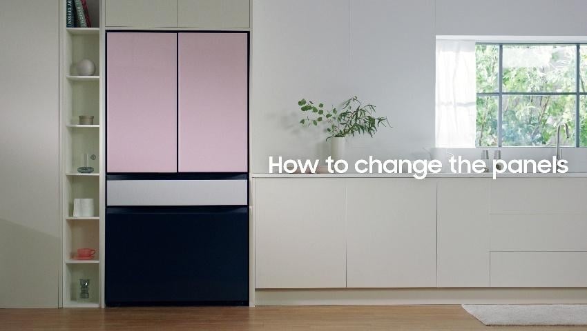 Samsung Bespoke 4-door French Door Refrigerator Middle Panel In Stainless Steel