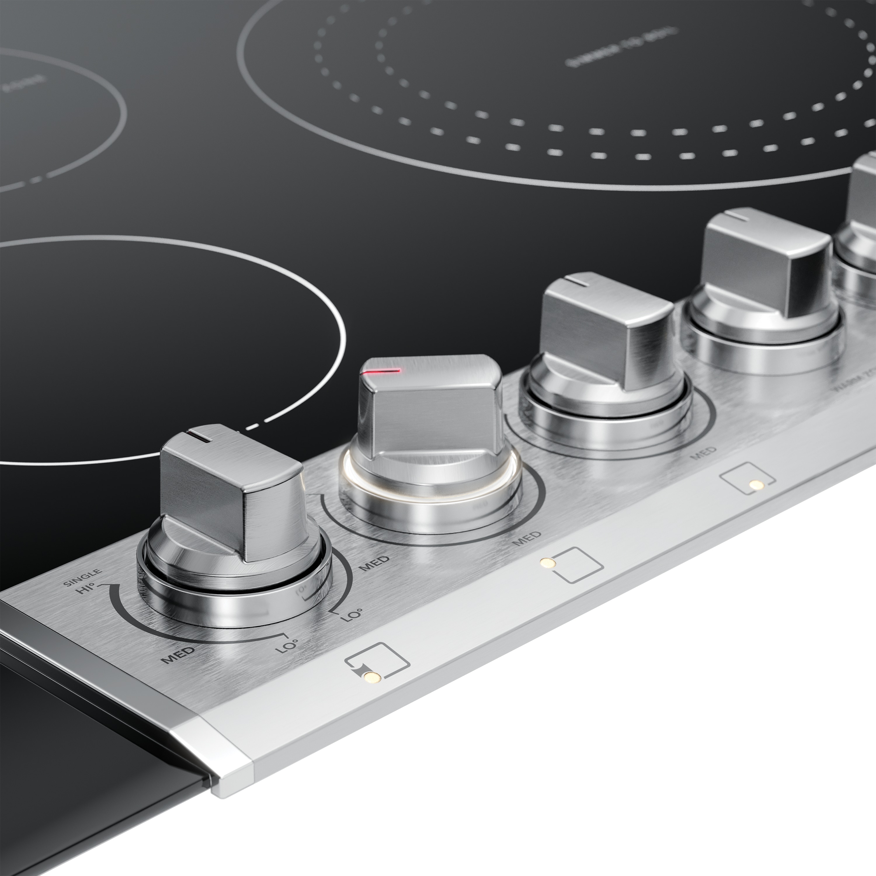 Frigidaire Professional 36-in 5 burners Smooth Surface (Radiant) Stainless steel Electric Cooktop with Bridge Element