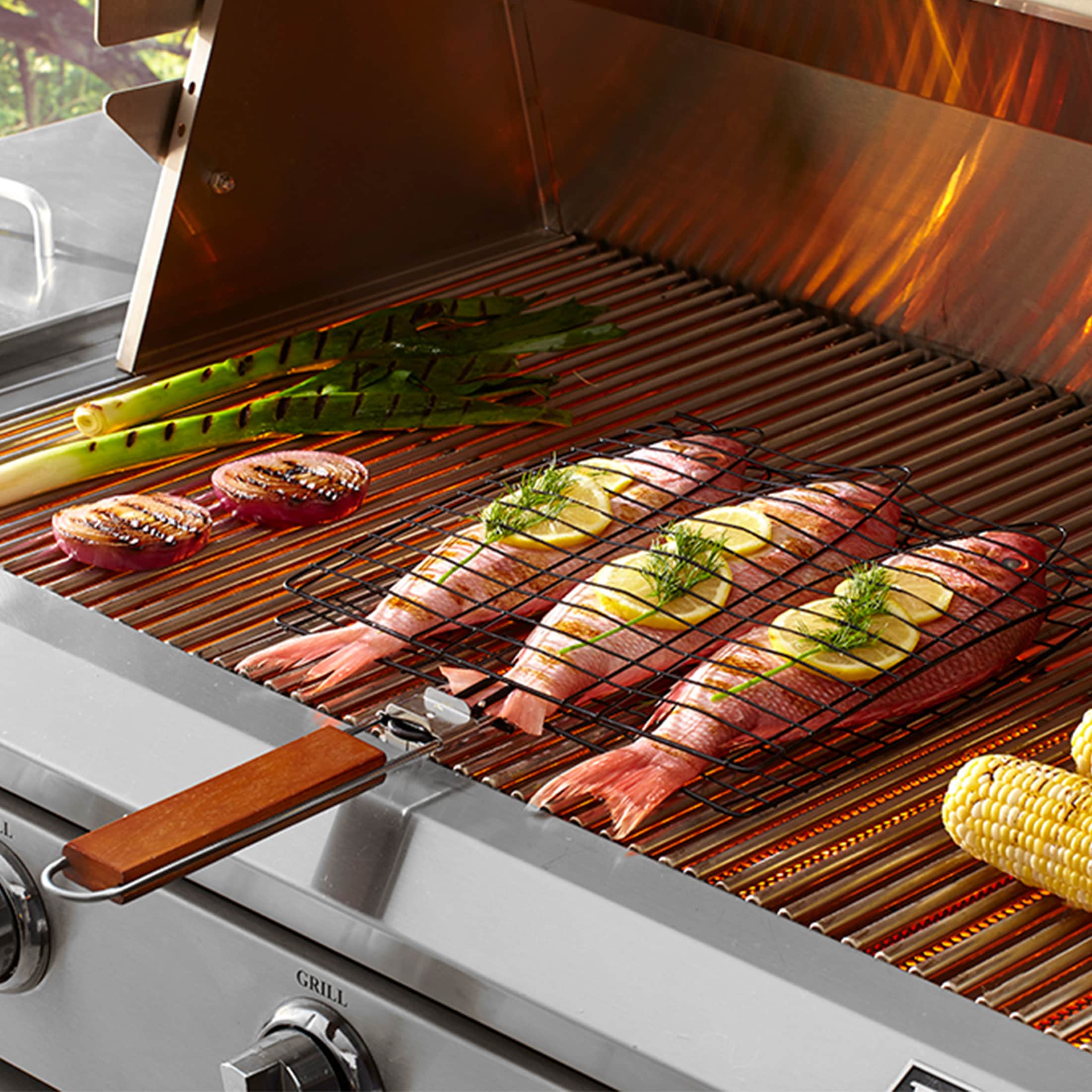 Mr. Bar-B-Q Steel Non-Stick Fish basket