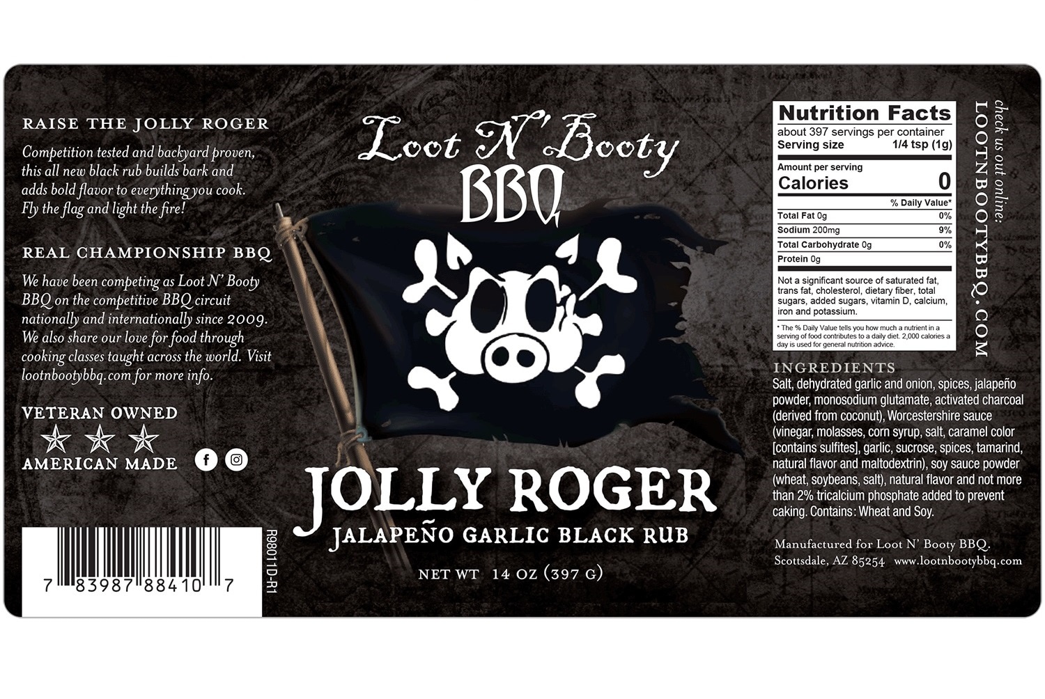 Loot N' Booty BBQ 14-oz Jalapeno Seasoning blend