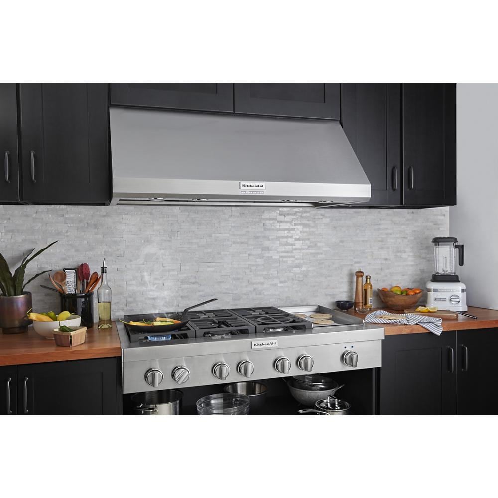 KitchenAid 48 in 1170 CFM Ducted Stainless Steel Wall Mounted Range Hood