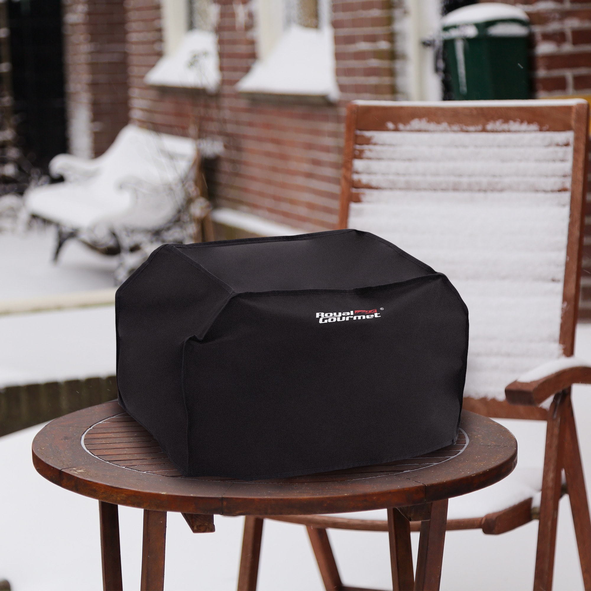 Royal Gourmet 24-Inch Outdoor Tabletop Grill Cover 24.8-in W x 14.17-in H Black Fits most Cover