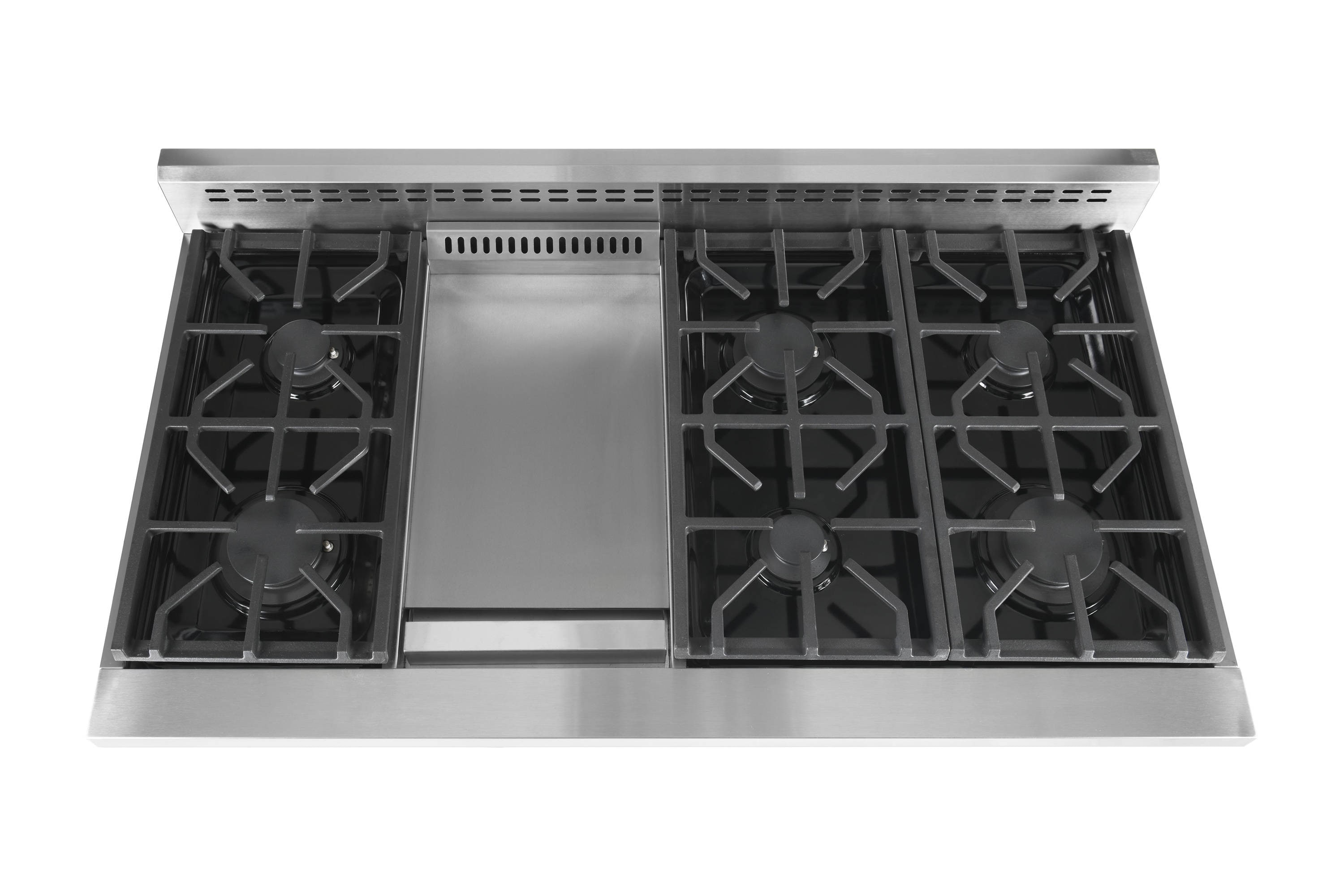NXR Ls 48-in Standard 4.5-cu ft / 2.7-cu ft Convection Oven Freestanding Double Oven Dual Fuel Range ( Stainless steel )