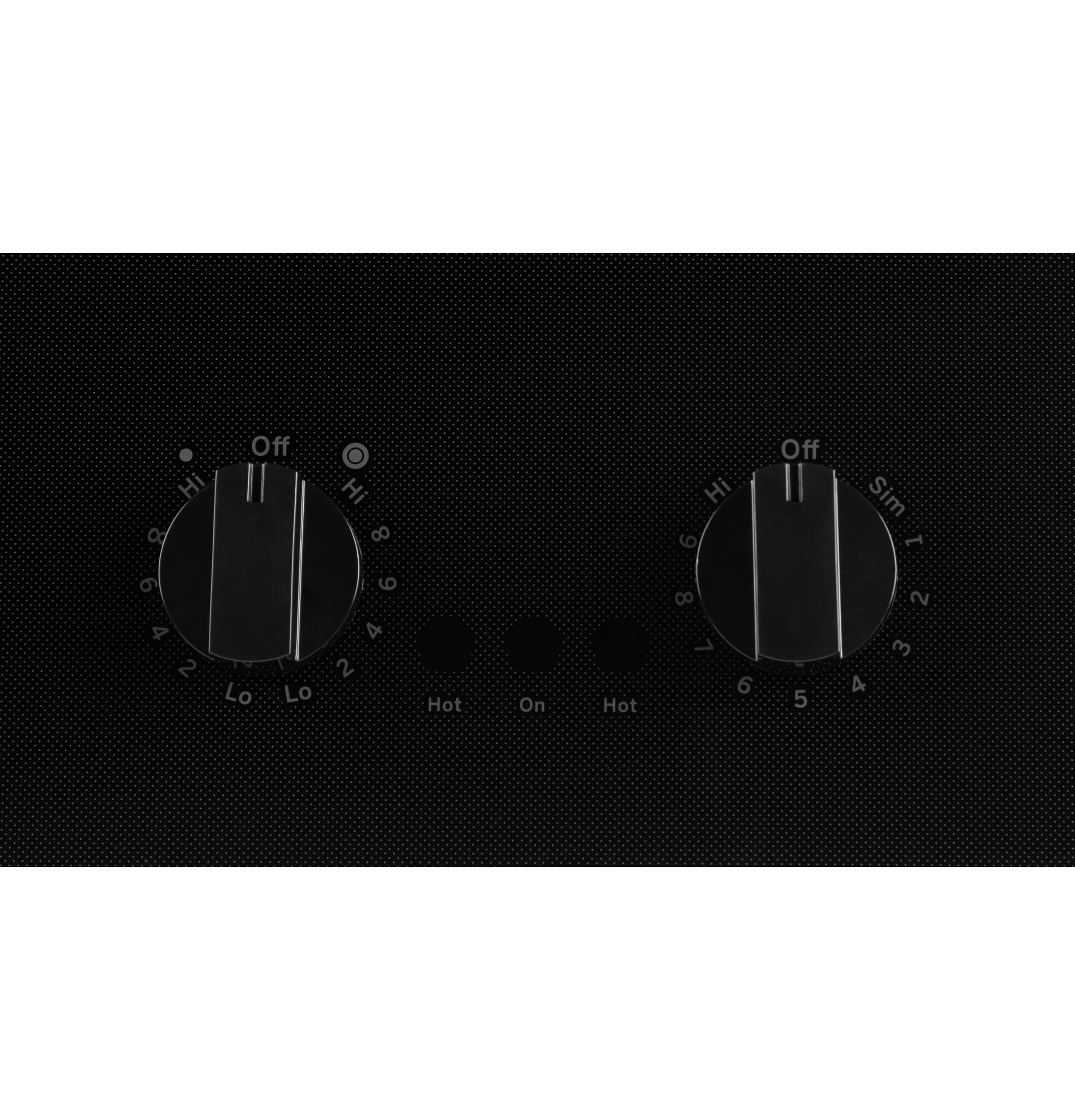 GE 21-in 2 burners Smooth Surface (Radiant) Black Electric Cooktop