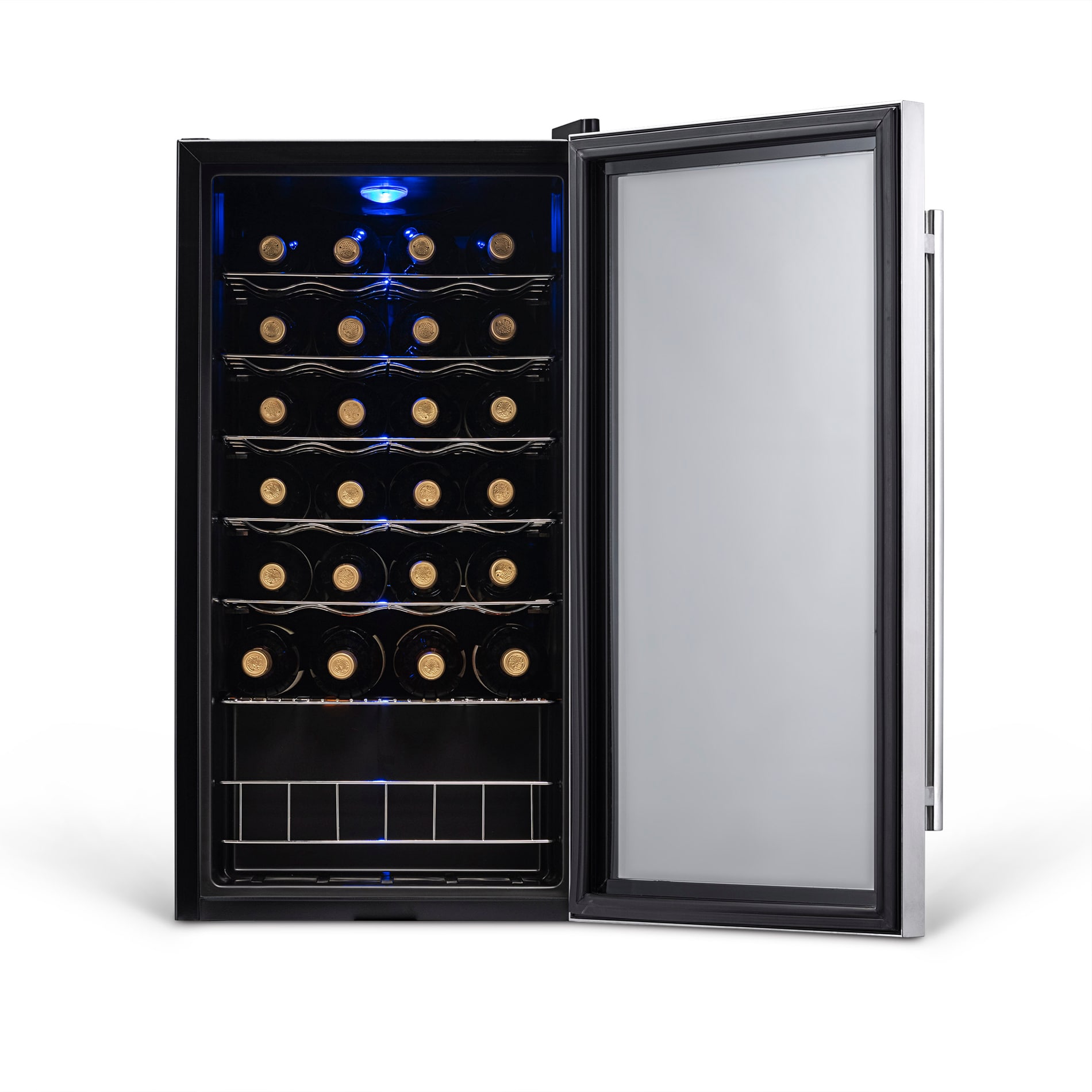 NewAir 17-in W 27 -Bottles Stainless steel Freestanding Indoor Wine Cooler