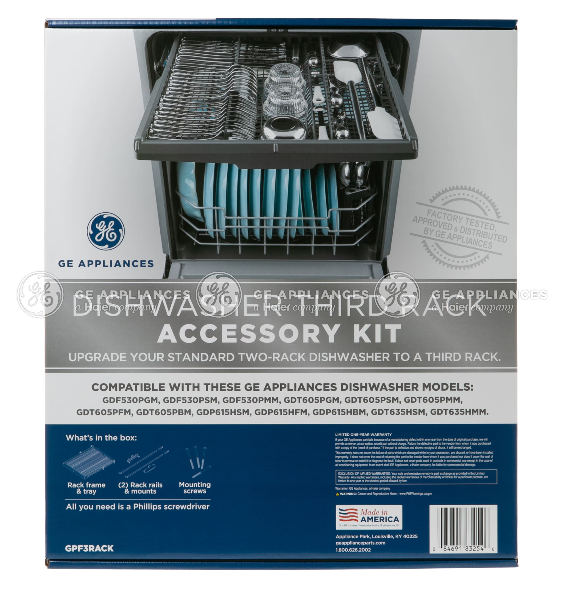 GE 24-in Dishwasher third rack kit