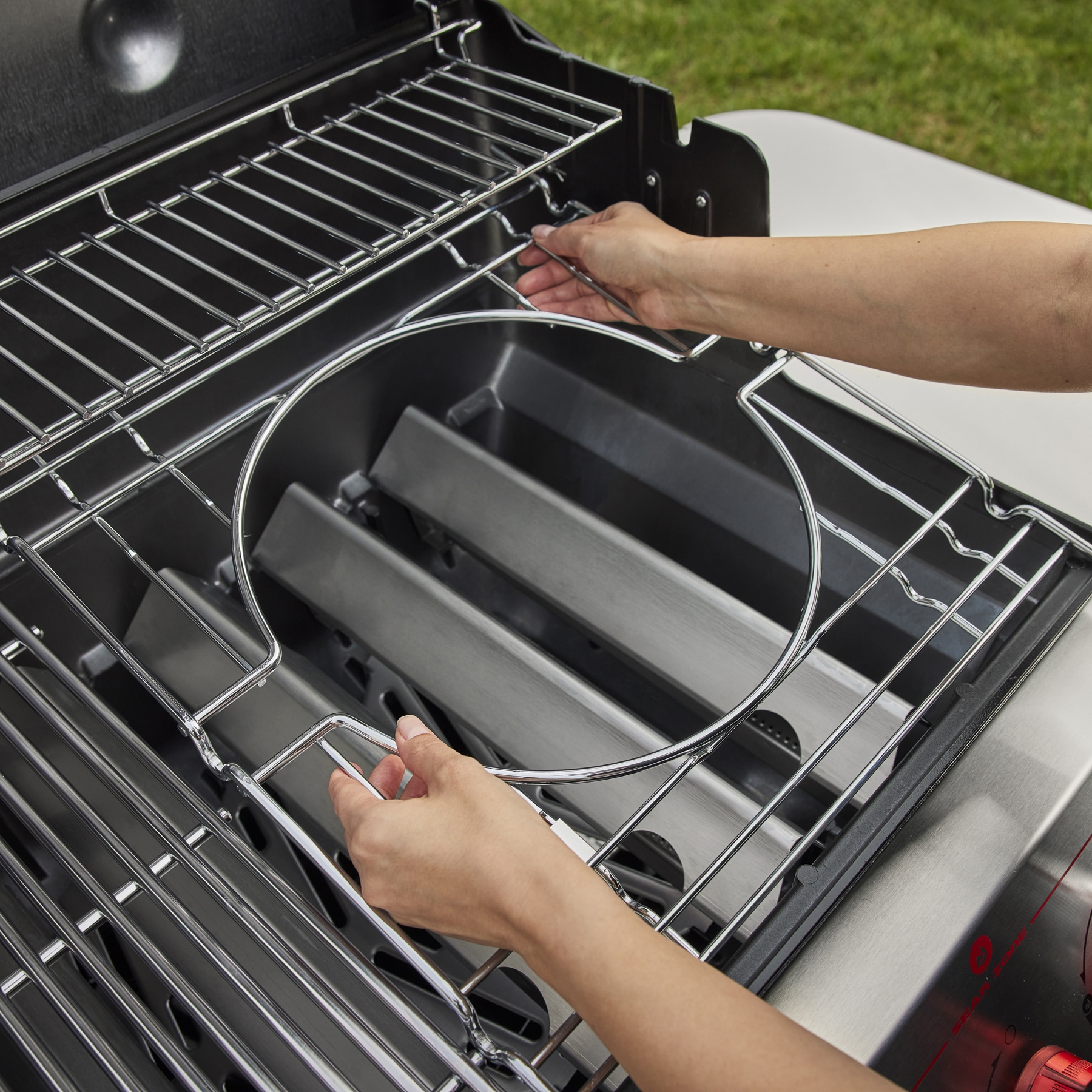 Weber Genesis S-335 Stainless Steel 3 -Burner Liquid Propane Gas Grill 1 -Side Burner