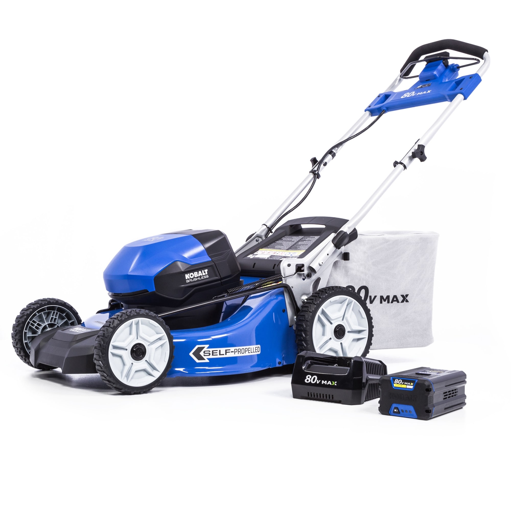Kobalt 80-volt, 21-in Self Propelled Battery Walk Mower with (1) 5 Ah Battery & Charger Included
