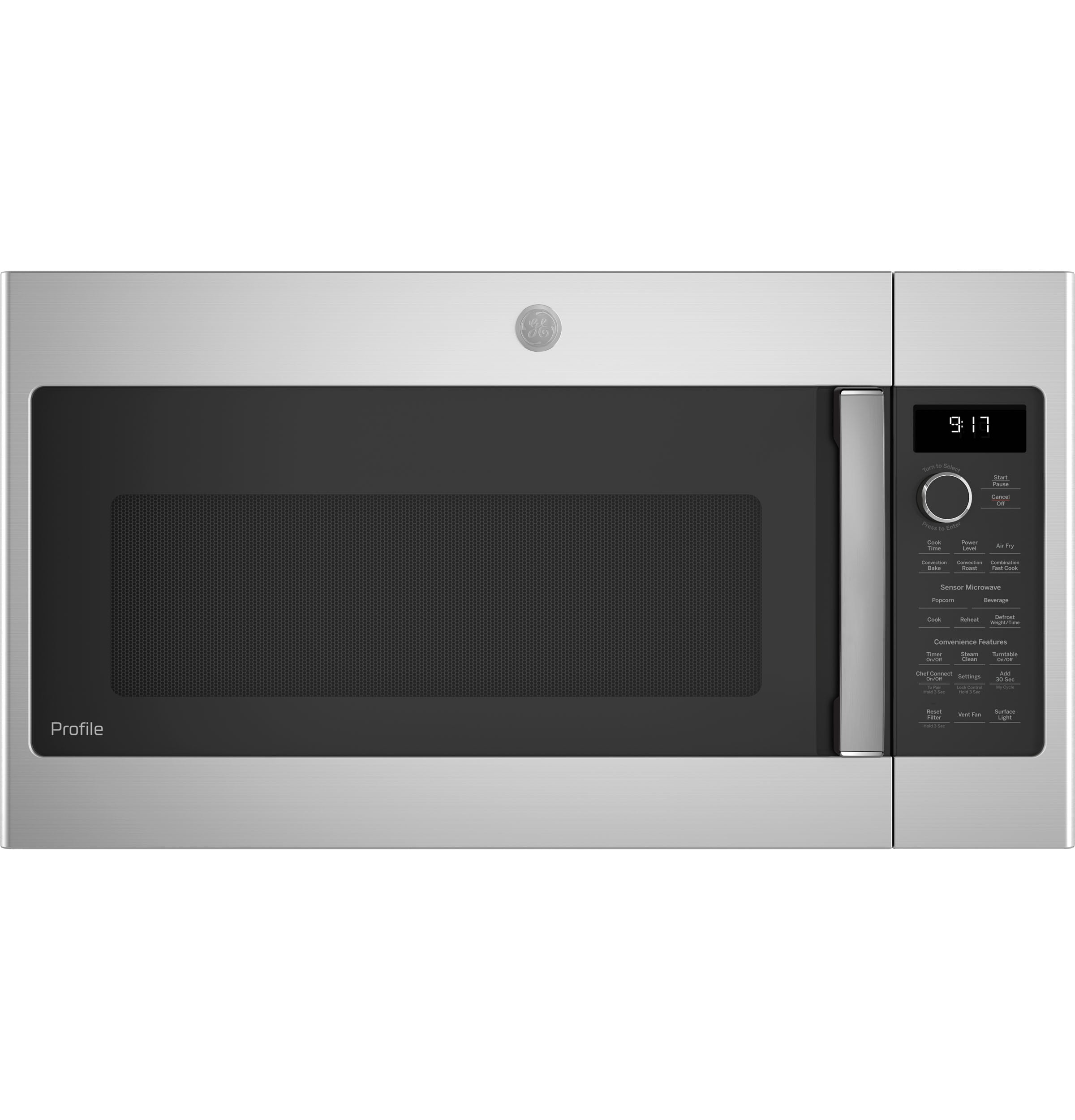 GE Profile 1 7 cu ft Over the Range Convection Microwave with Sensor Cooking Stainless Steel