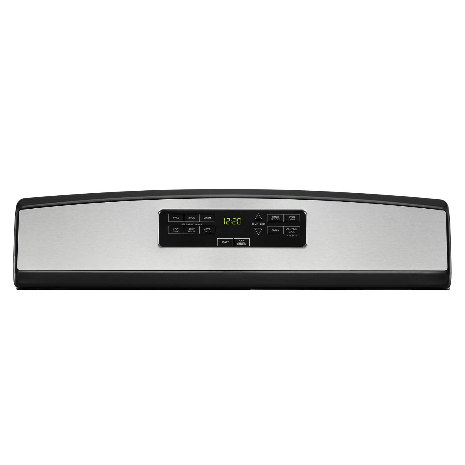 Whirlpool 30-in 5 burners 5.1-cu ft Freestanding Natural Gas Range ( Stainless Steel )