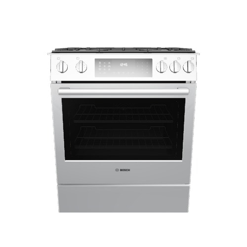 Bosch 800 Deep Recessed 5 Burners Self Cleaning True Convection Stainless Steel Common 30 in Actual 31 5 in