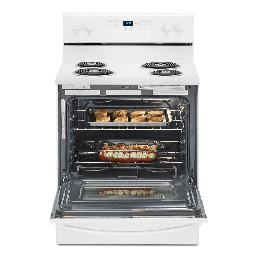 Whirlpool 30-in 4 burners 4.8-cu ft Freestanding Electric Range ( White )