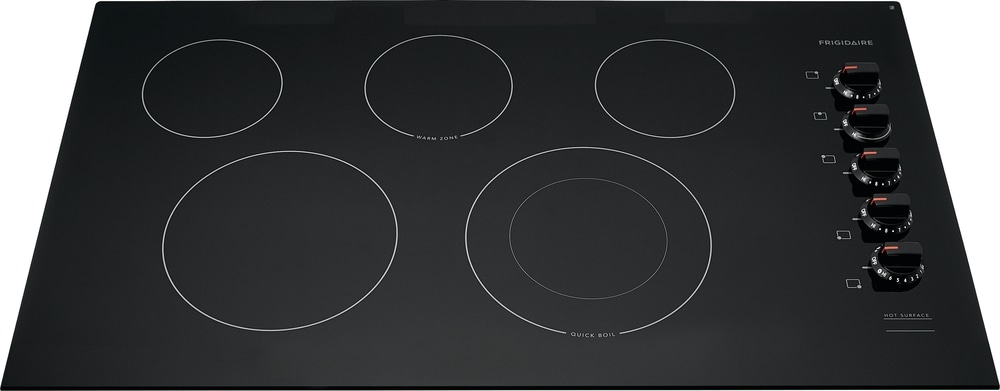 Frigidaire 36-in 5 burners Smooth Surface (Radiant) Black Electric Cooktop