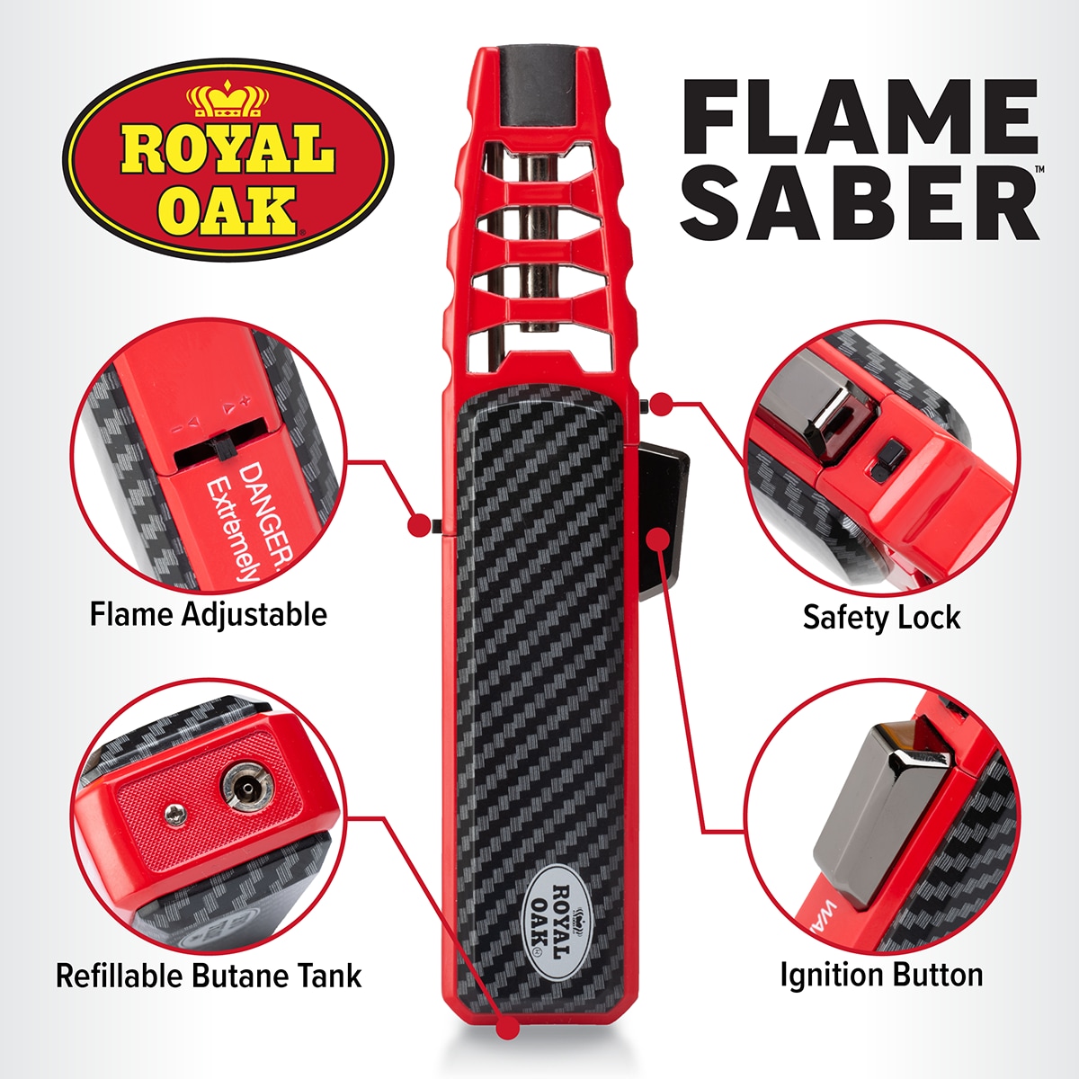 Royal Oak Flame Saber 1 Count Lighter