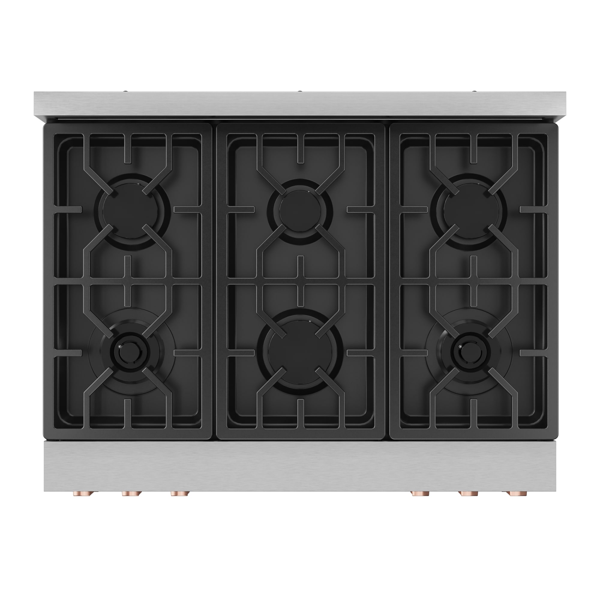 Thor Kitchen Gordon Ramsay Series 36-in 6 burners 6-cu ft Air Fry Convection Oven Freestanding Natural Gas Range ( Stainless Steel with Rose Gold Accents )