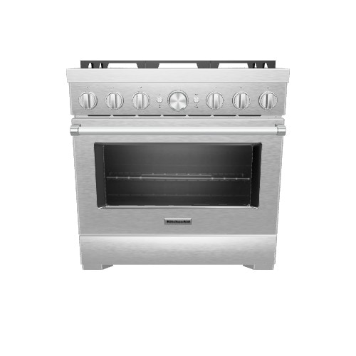 KitchenAid Smart Deep Recessed 5 Burners Self Cleaning Convection Stainless Steel Common 36 in Actual 35 75 in