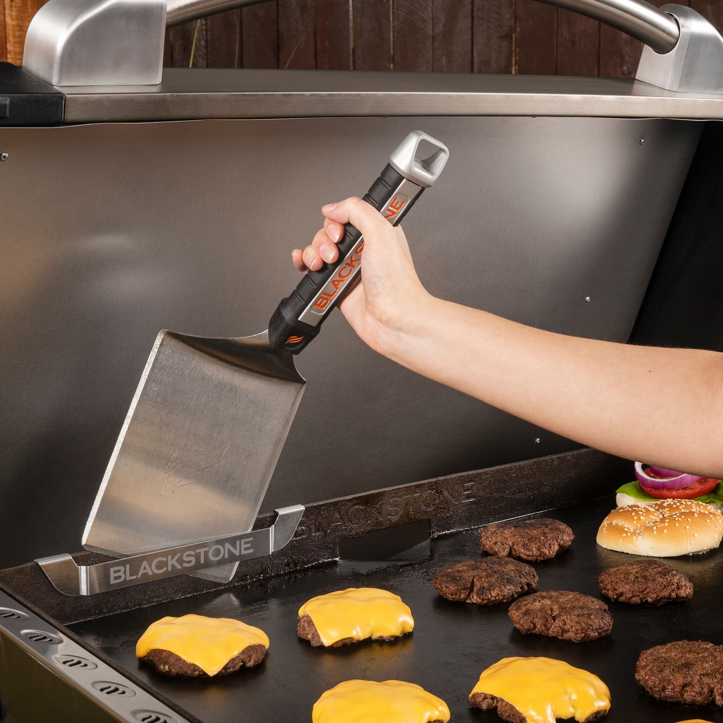 Blackstone Magnetic Hooks and Grease Gate Combo 5 -Piece Stainless steel Tool set