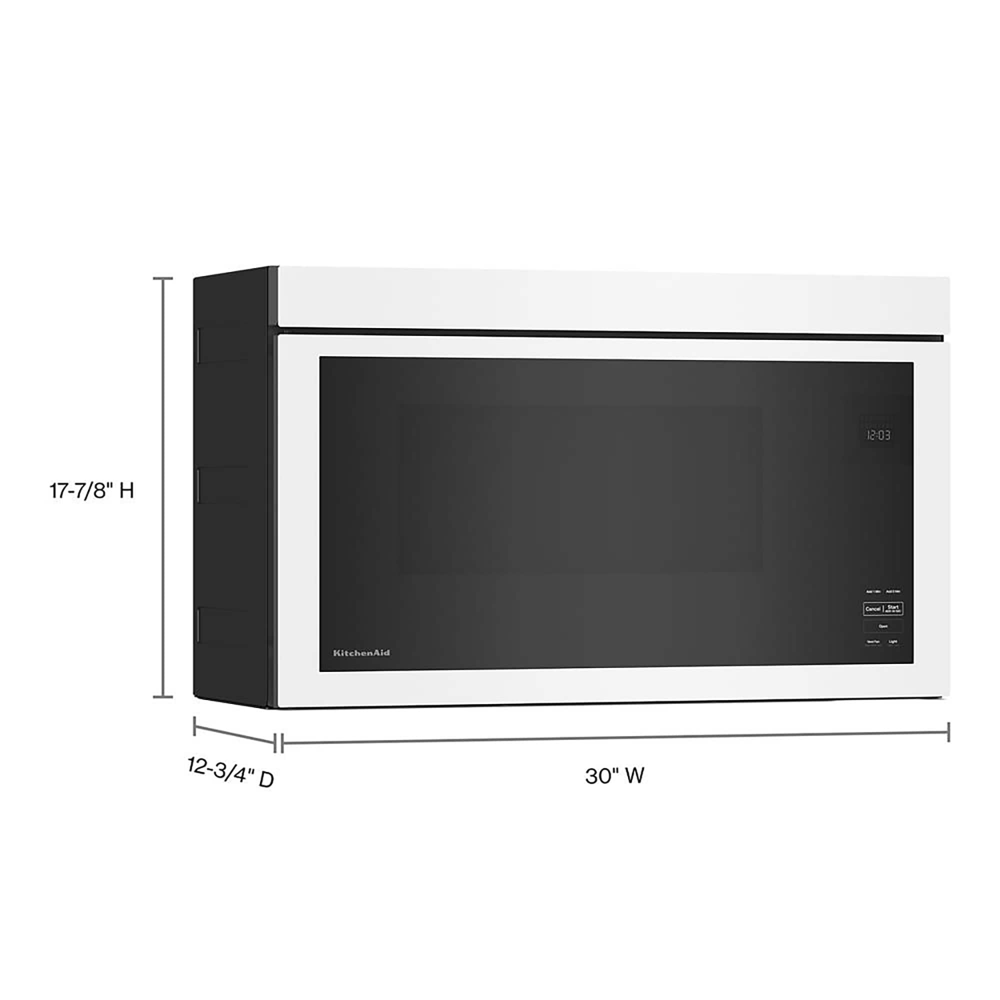 KitchenAid 1 1 cu ft 1000 Watt Over the Range Microwave with Sensor Cooking White