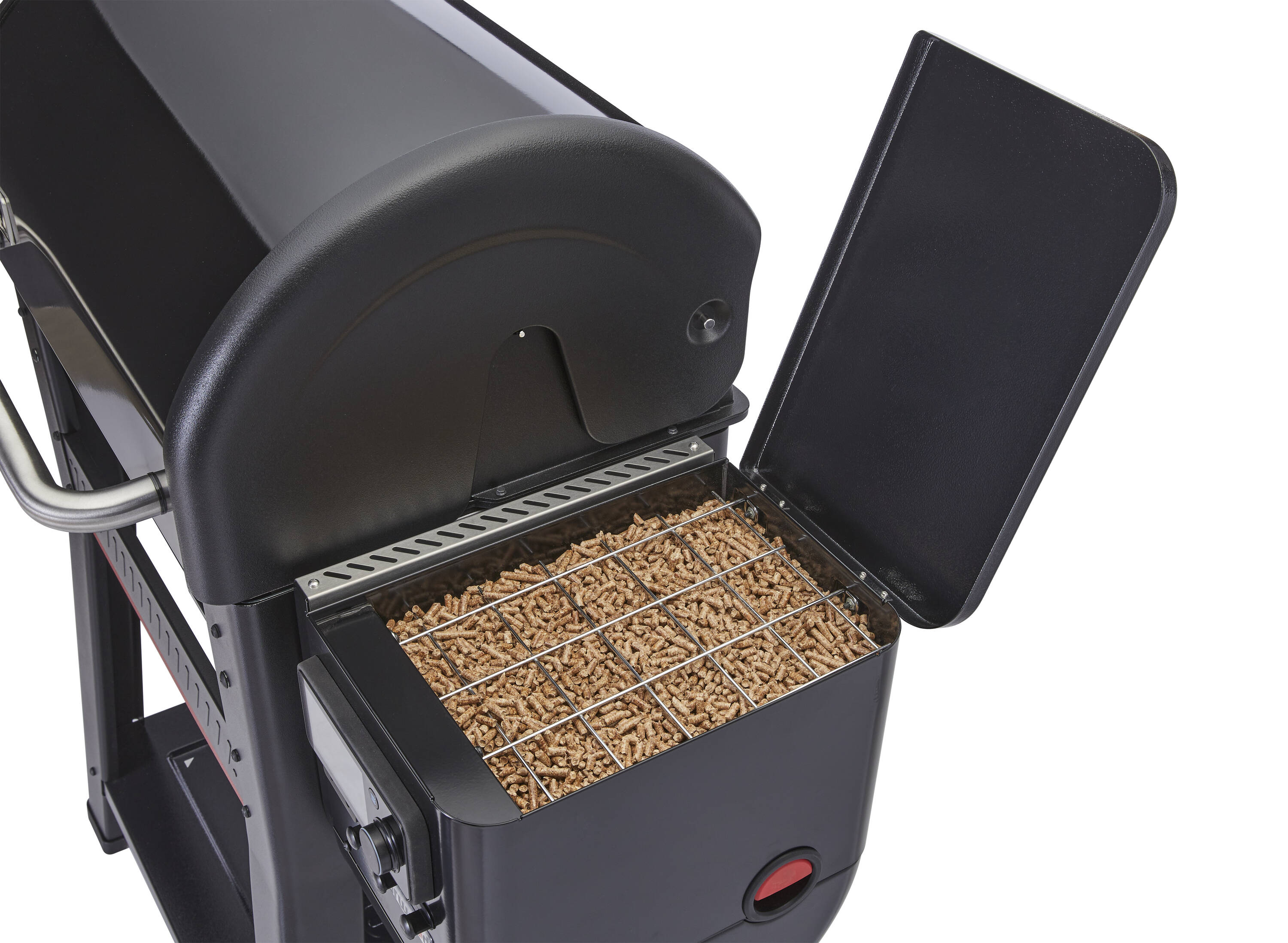 Weber Searwood 600 648-Sq. in Black Pellet Grill with Smart Compatibility