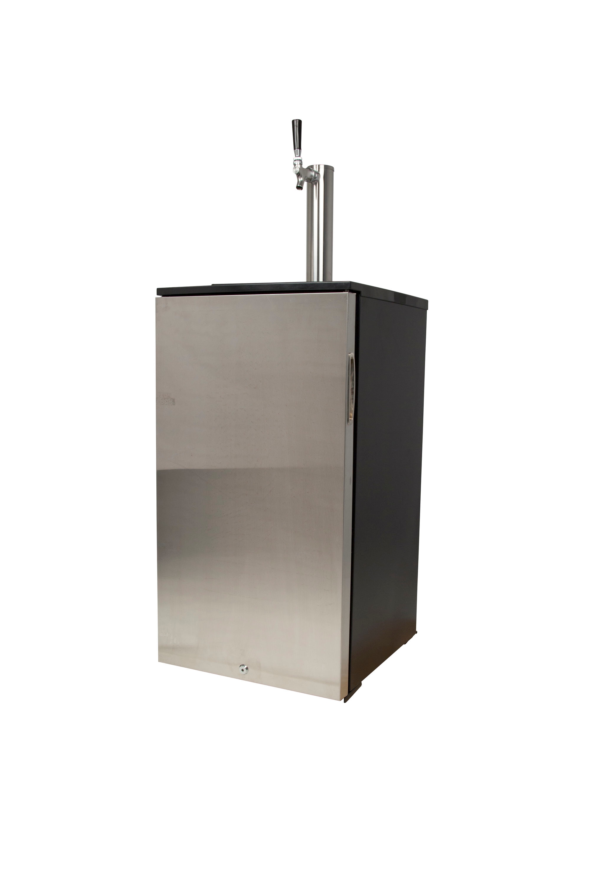 EdgeStar Single tap Sixth-barrel keg Black cabinet stainless steel Door Digital Freestanding Beer kegerator