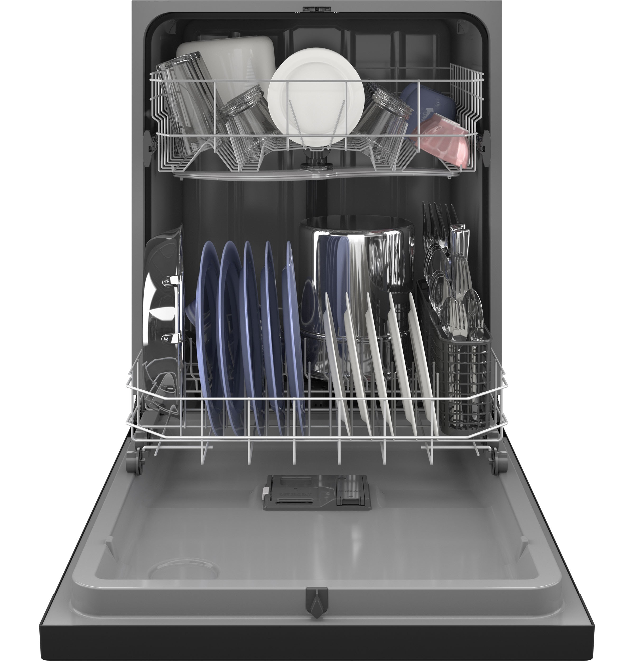 Hotpoint Front Control 24 in Built In Dishwasher Black 60 dBA
