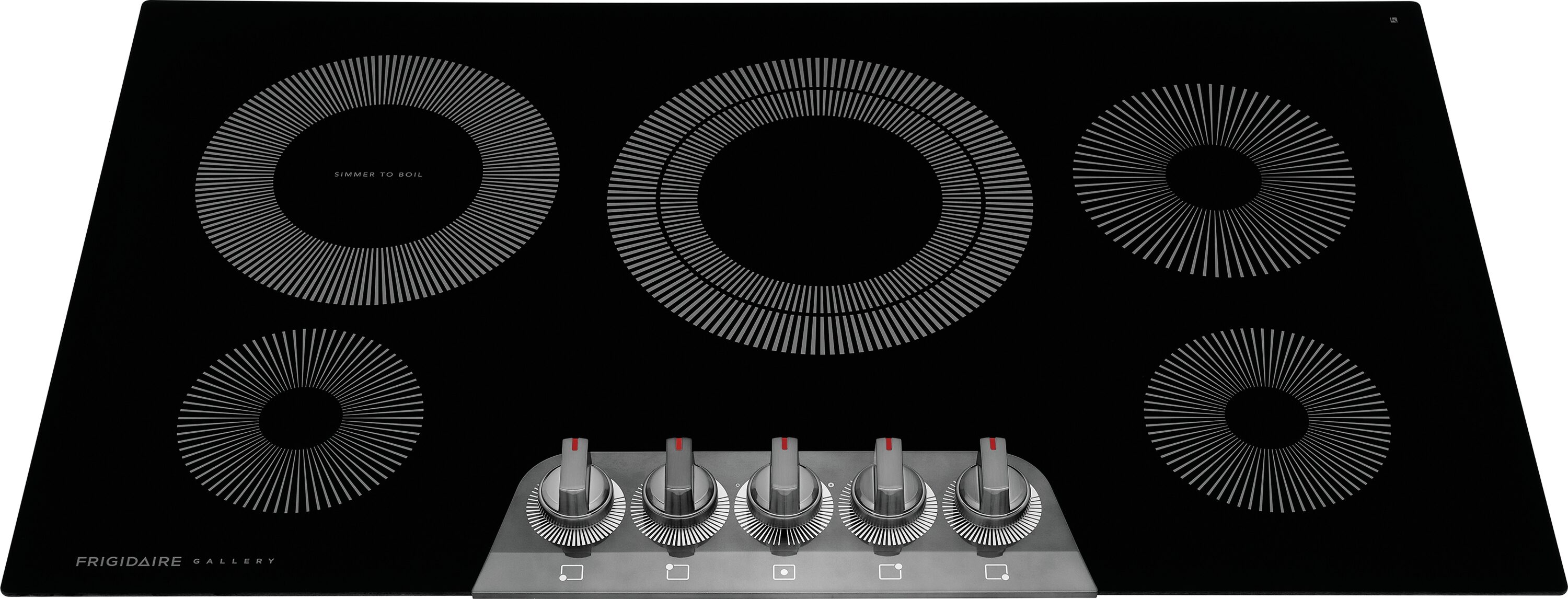 Frigidaire Gallery 36-in 5 burners Smooth Surface (Radiant) Stainless steel Electric Cooktop